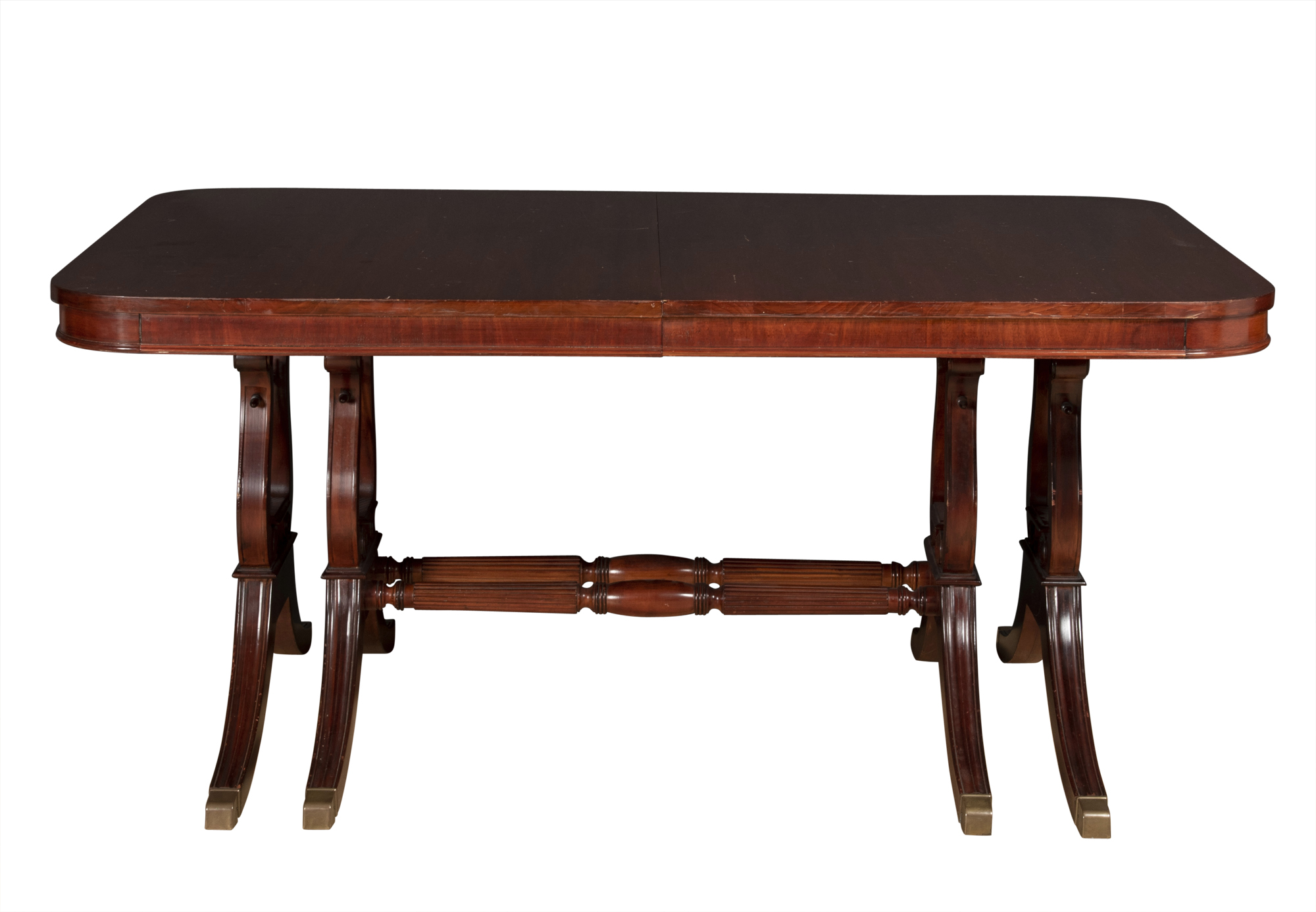 Lot image - Regency Style Mahogany Dining Table