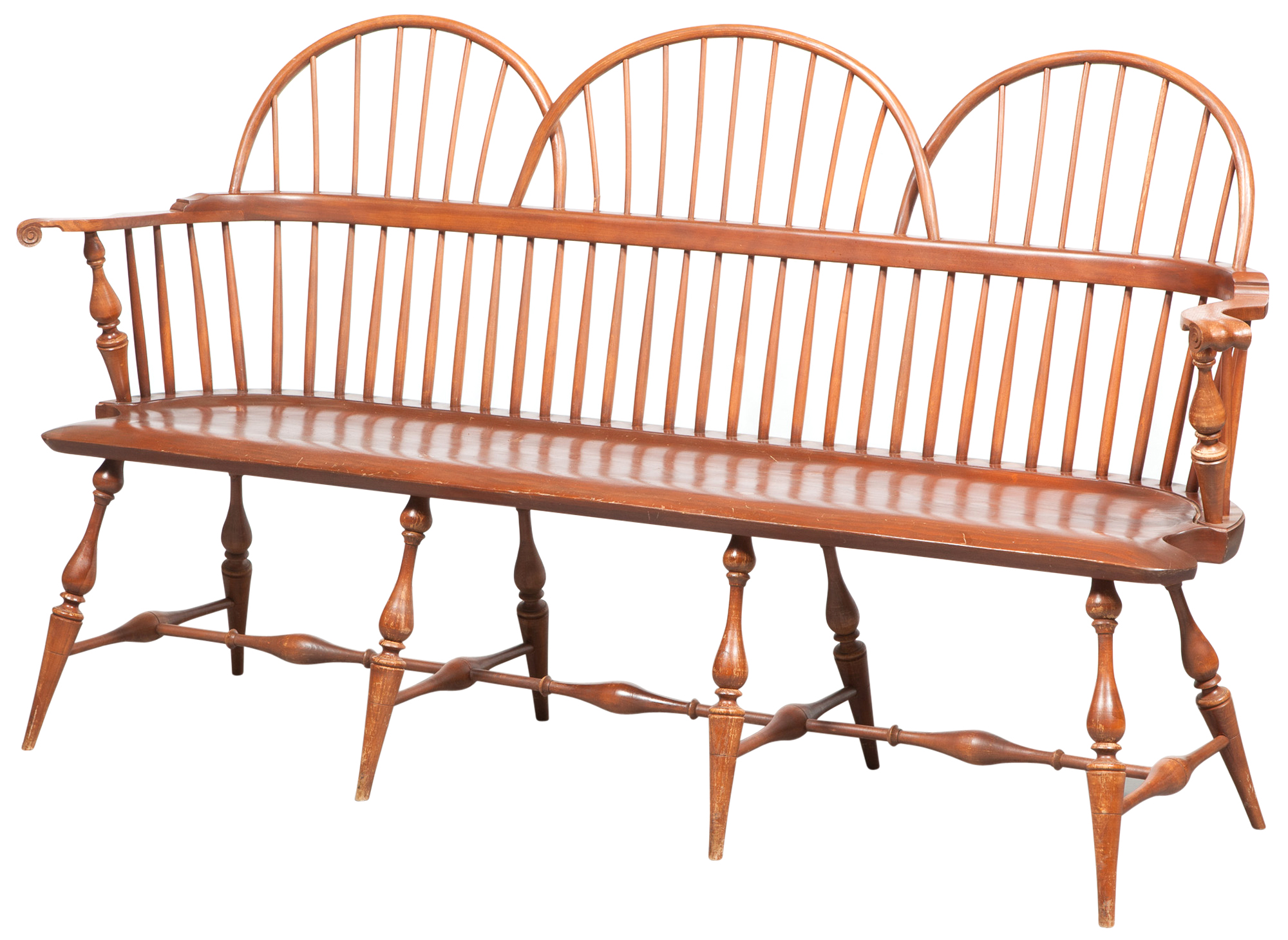 Lot image - Windsor Style Settee