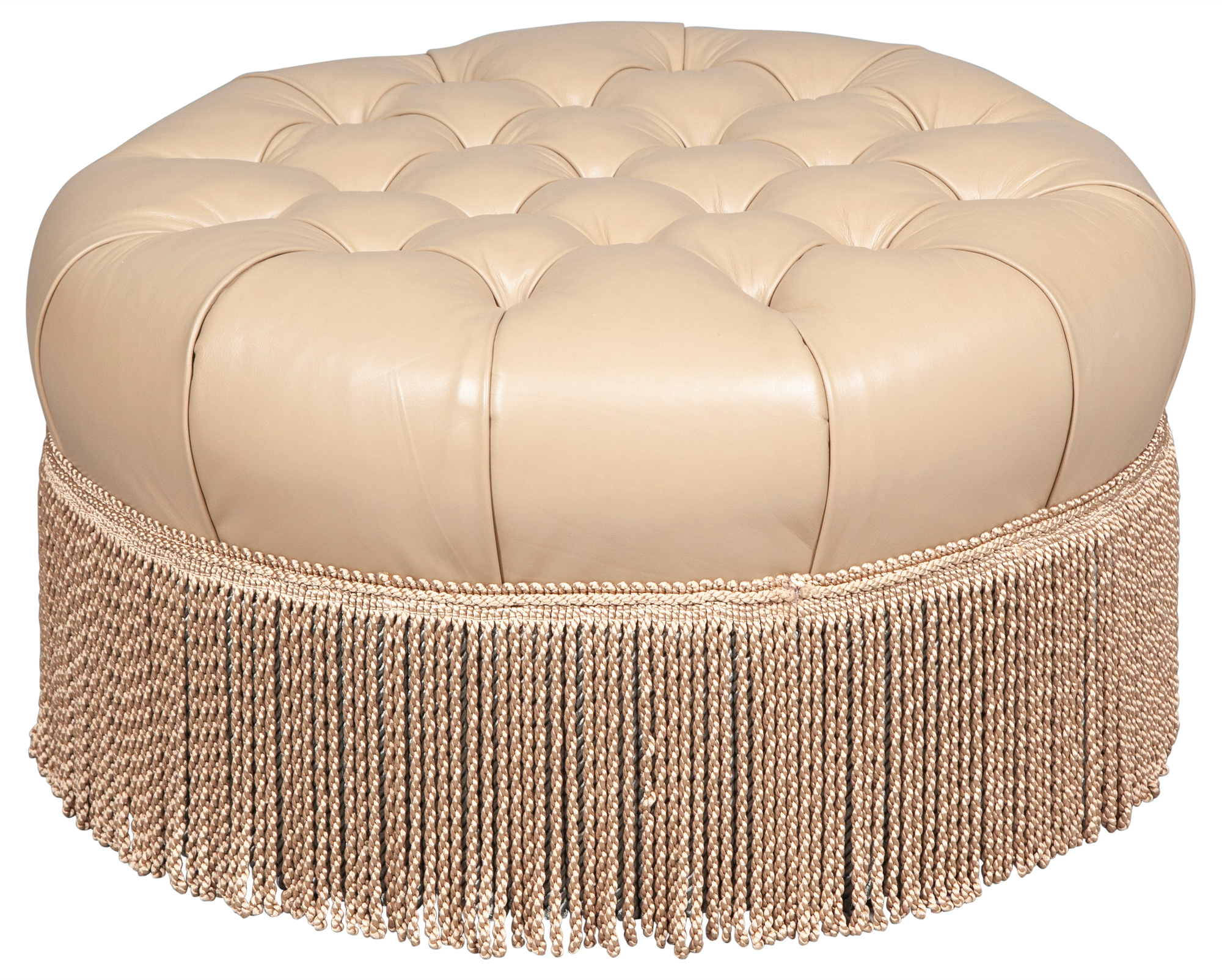 Lot image - Leather Upholstered Ottoman