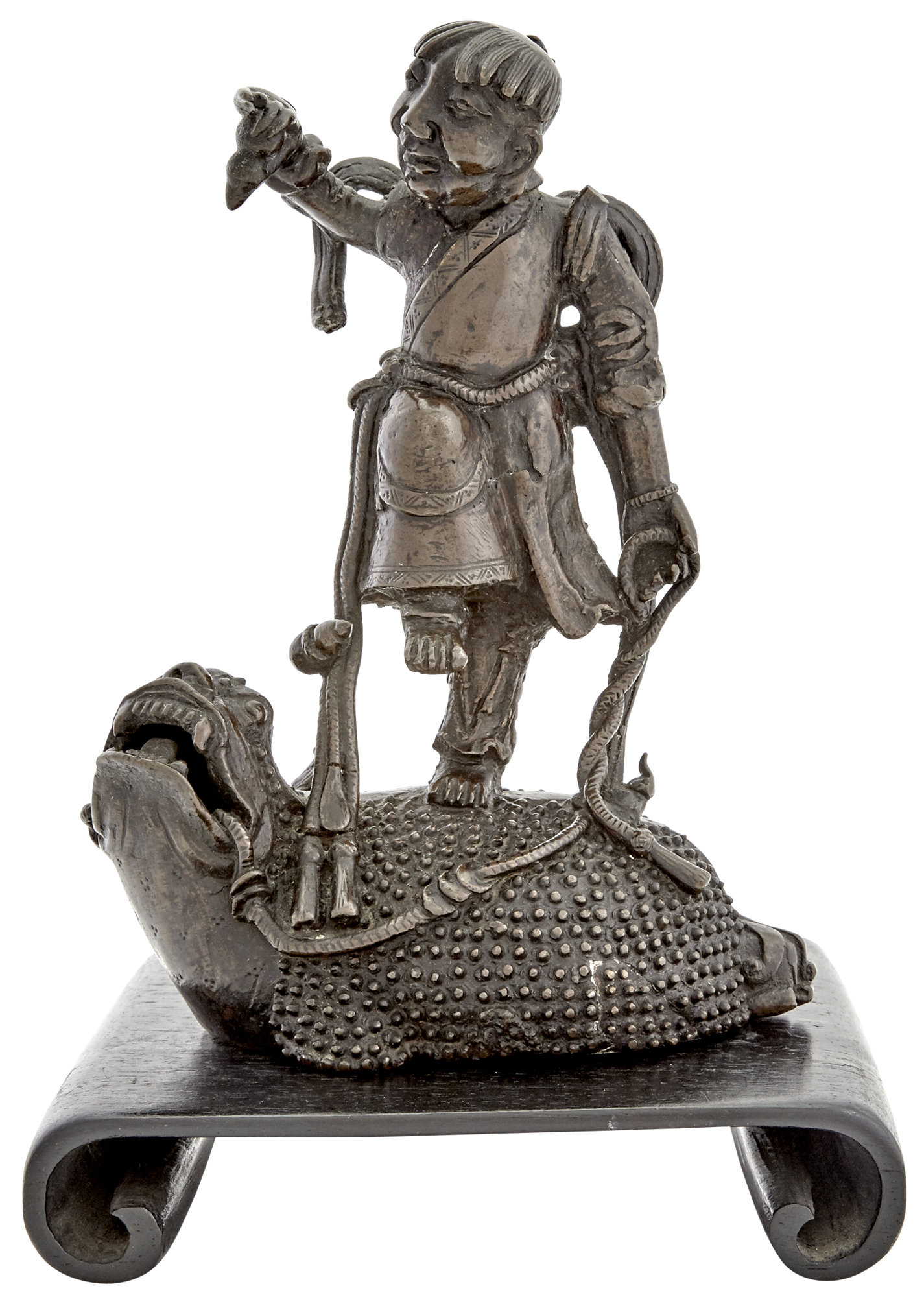 Lot image - A Chinese Bronze Figure of Liu Hai