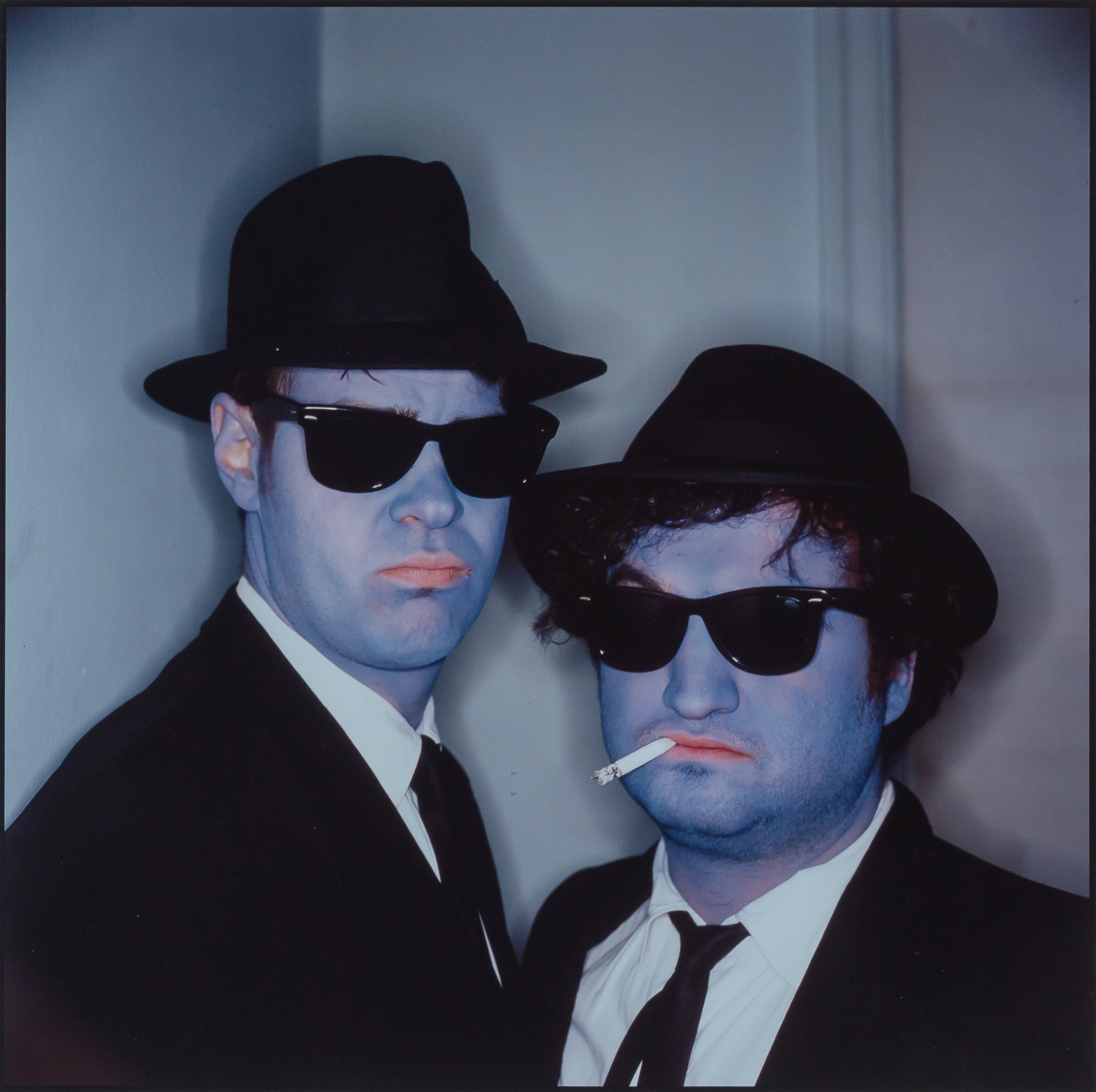 Lot image - LEIBOVITZ, ANNIE (b. 1949)  Dan Akroyd and John Belushi [Blues Brothers], 1978.