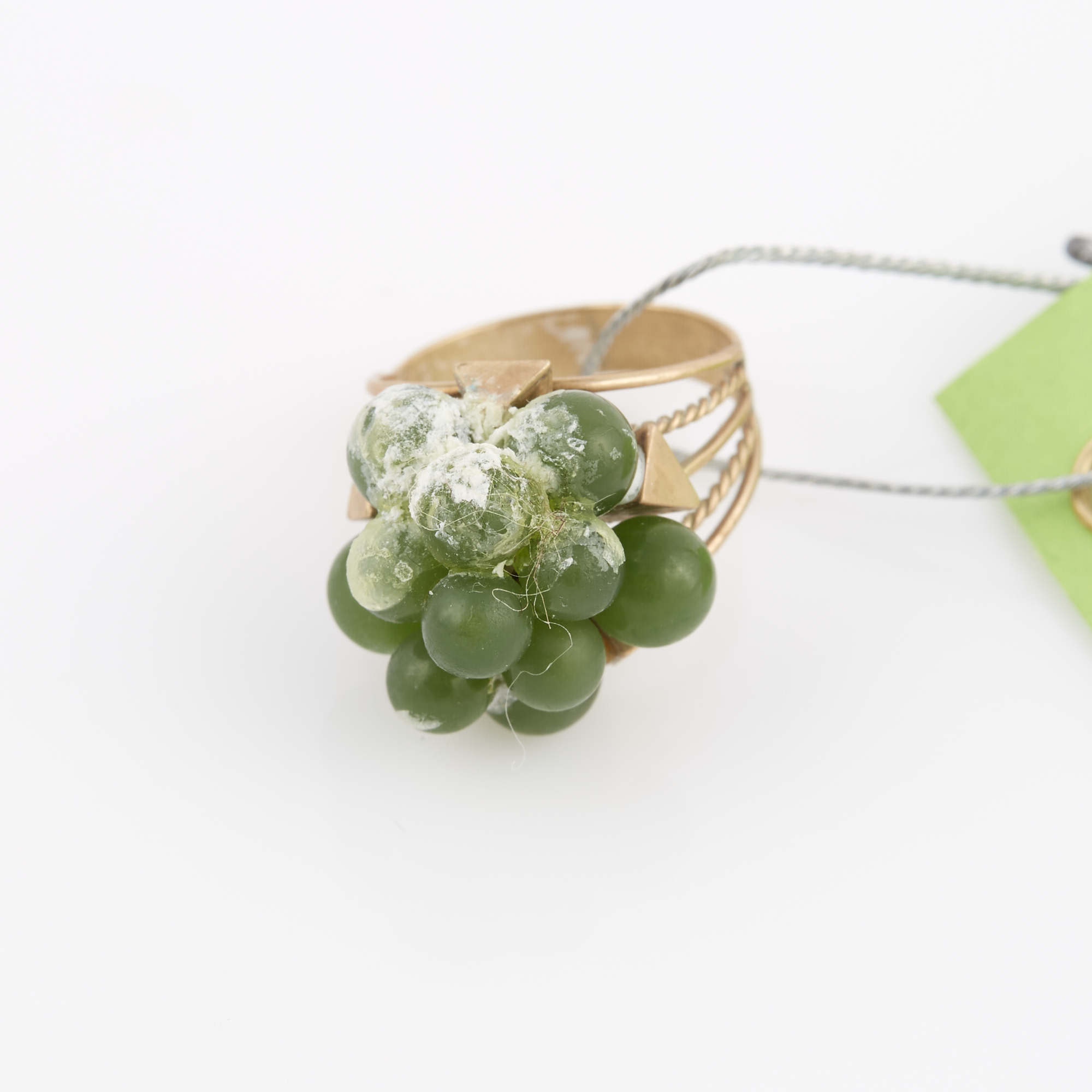 Lot image - Gold and Stone Ring, 14K 4 dwt. all