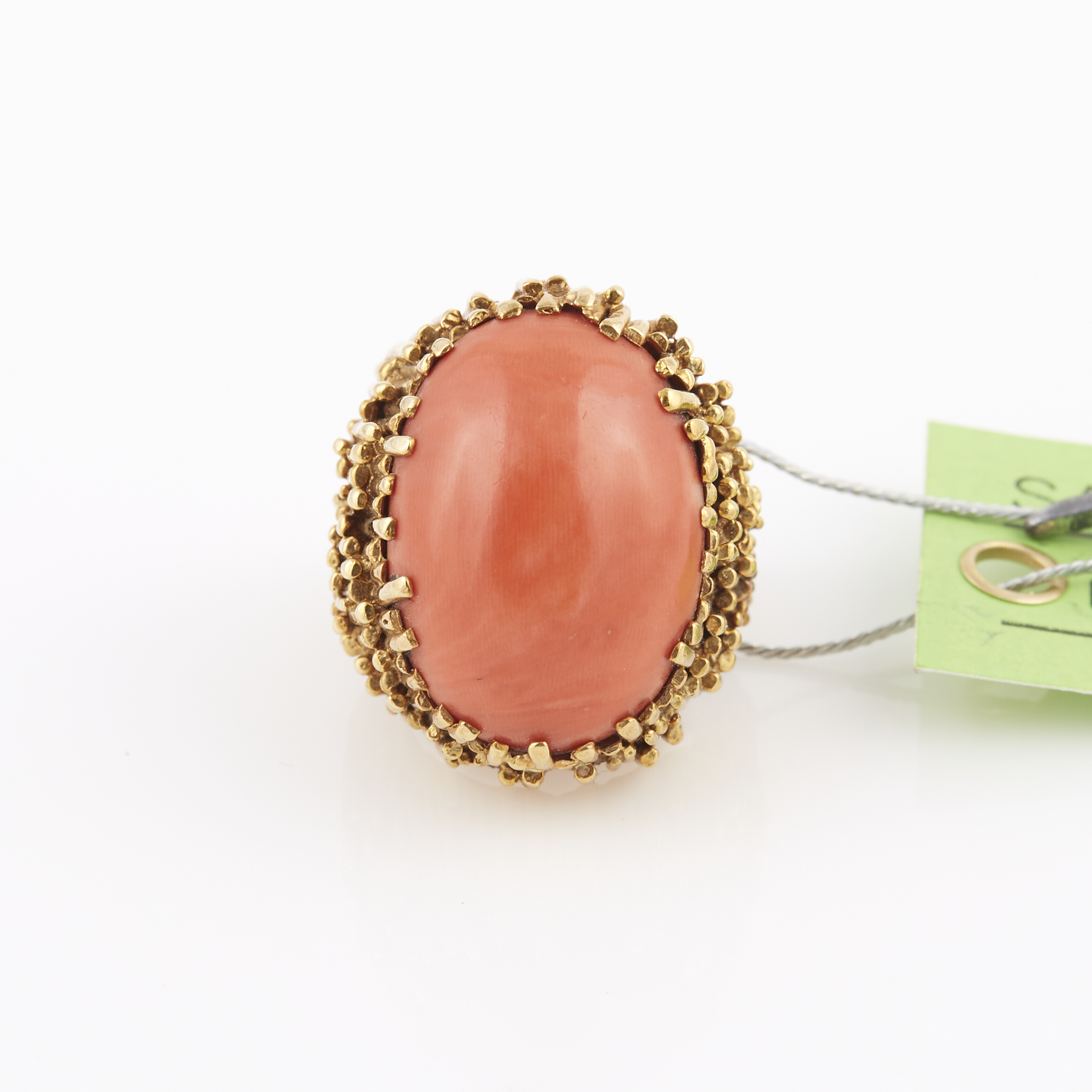 Lot image - Gold and Stone Ring, 18K 20 dwt. all