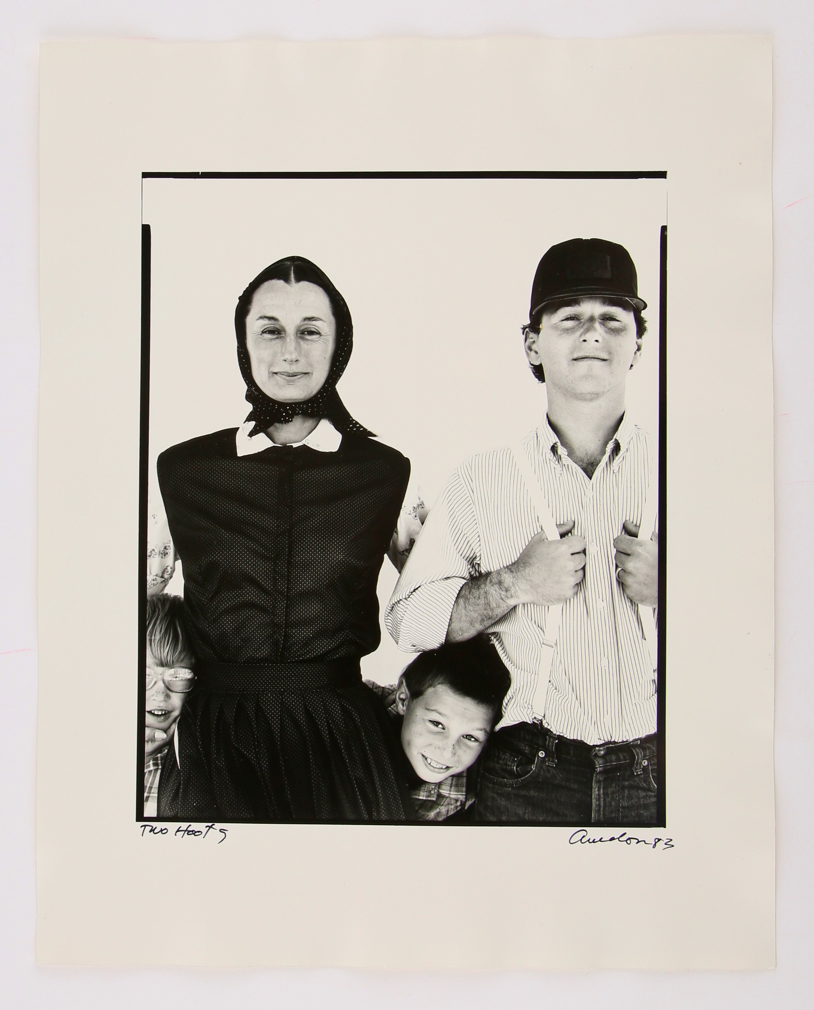 Lot image - AVEDON, RICHARD (1923-2004)  Two Hoots,