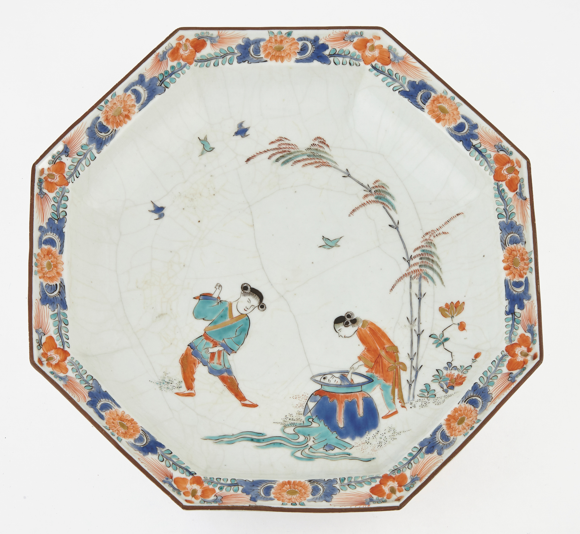 Lot image - Meissen Kakiemon Porcelain Octagonal Dish