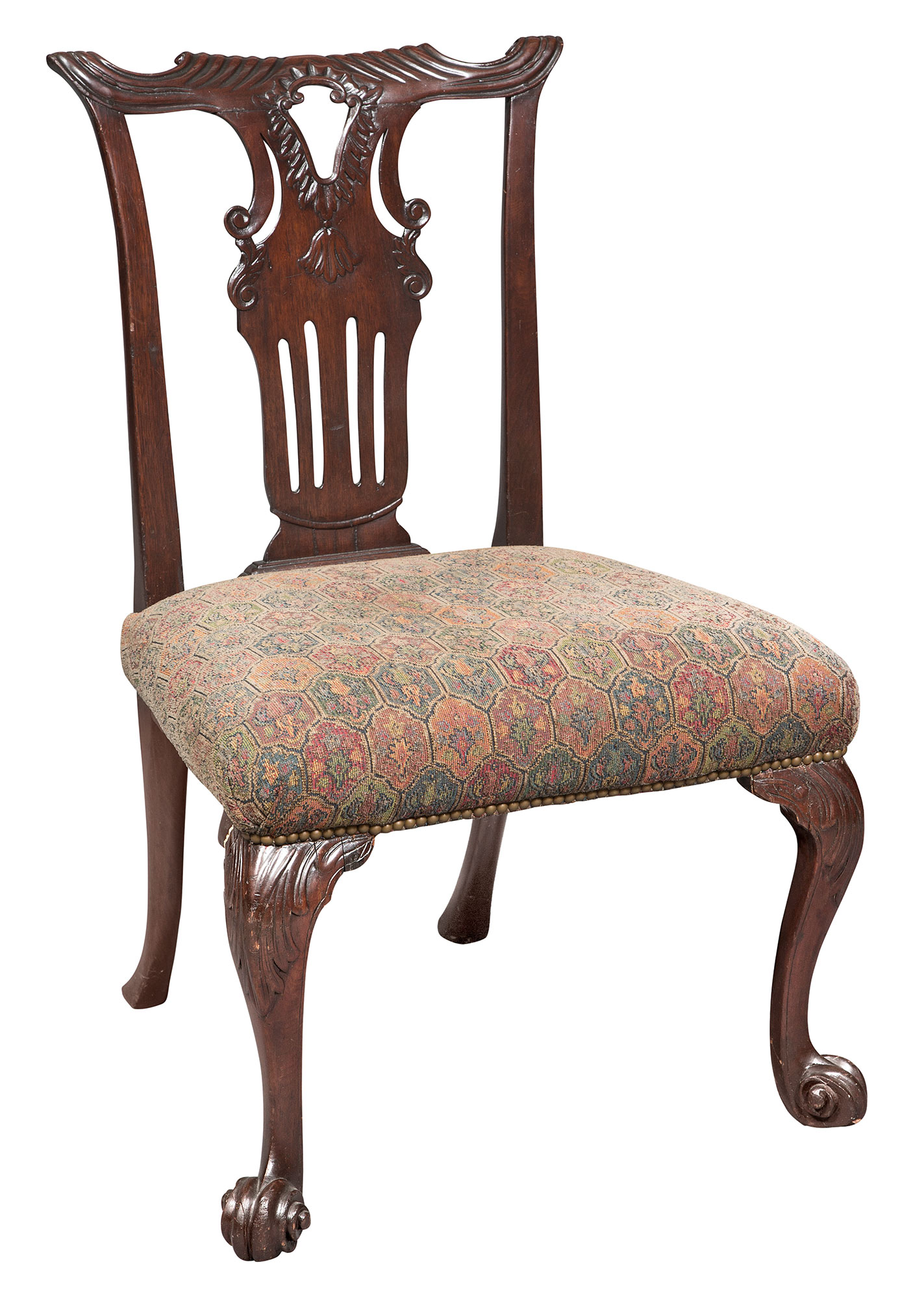 Lot image - George II Mahogany Side Chair
