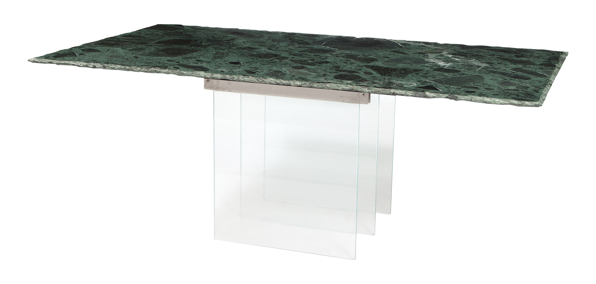 Lot image - Marble and Glass Dining Table