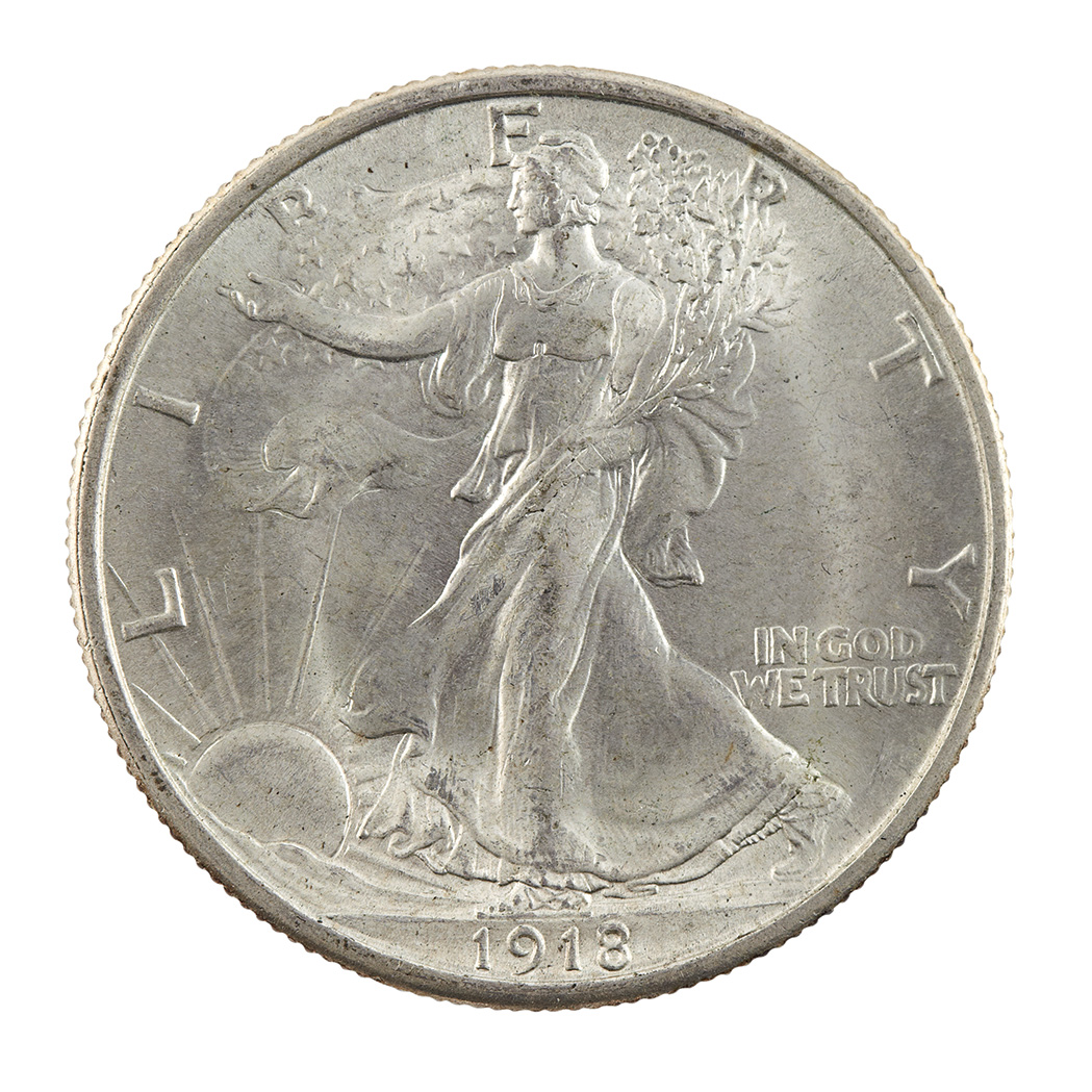 Lot image - United States 1918 Walking Liberty Half Dollar