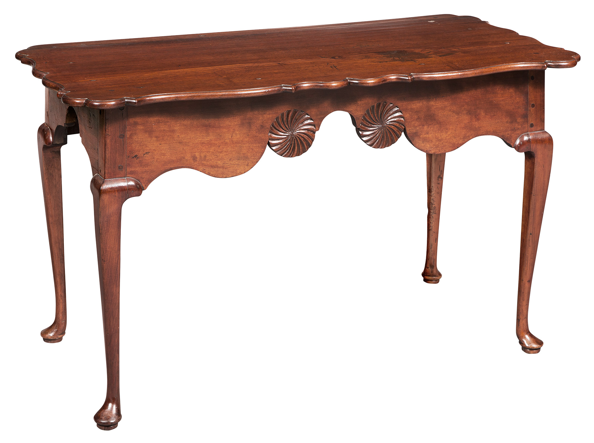 Lot image - Queen Anne Walnut and Cherry Side Table