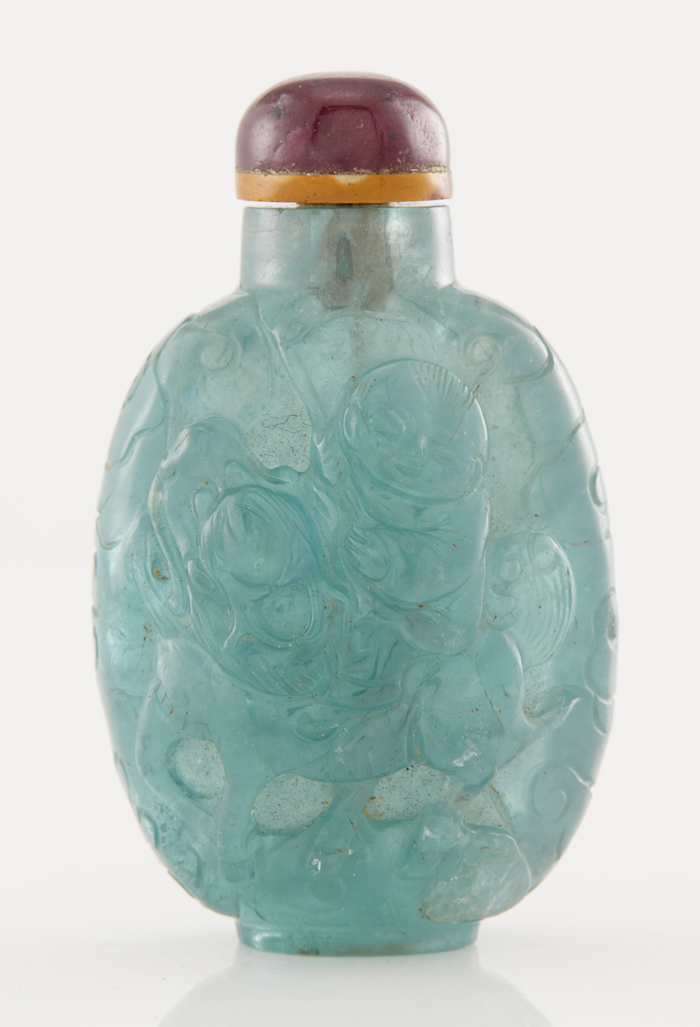 Lot image - Chinese Fluorite Snuff Bottle