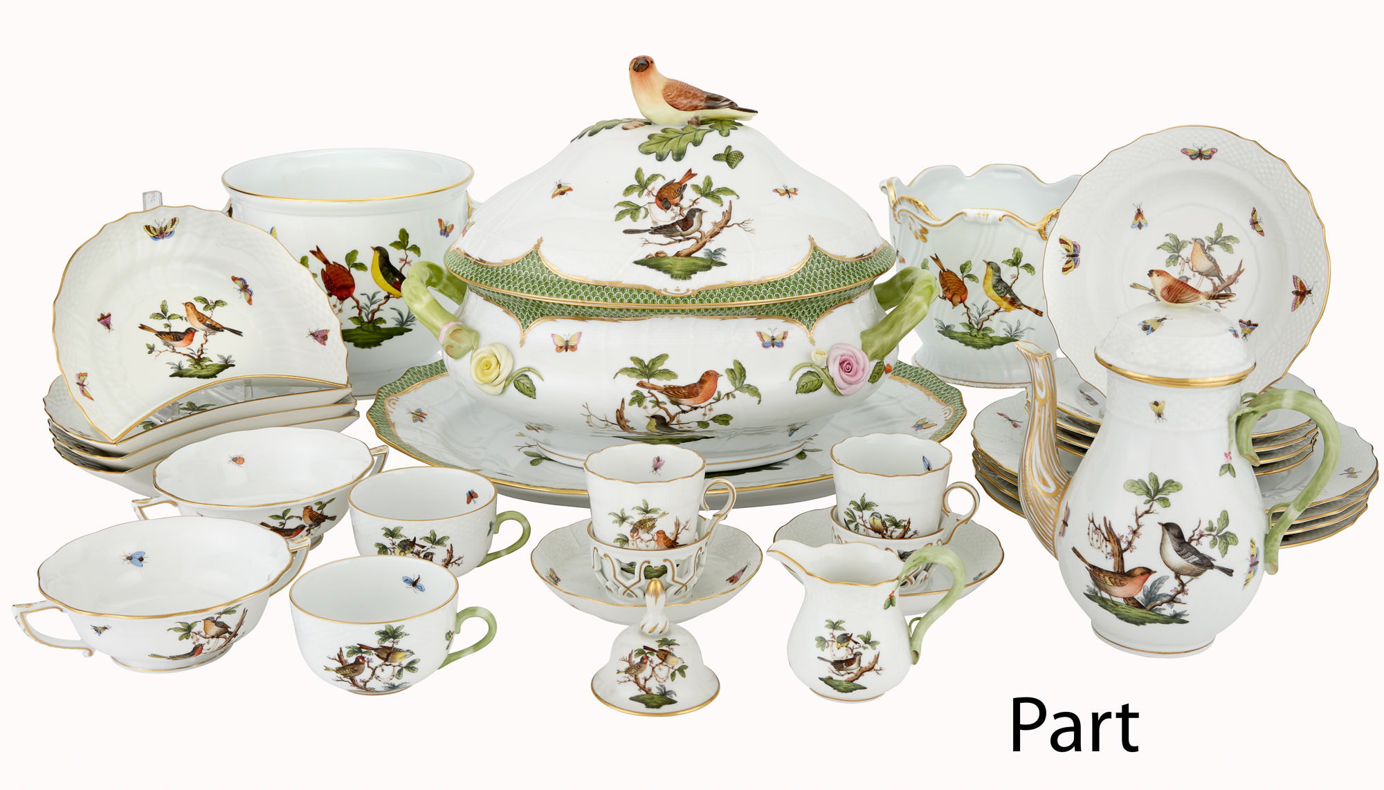 Lot image - Herend Porcelain Rothschild Bird