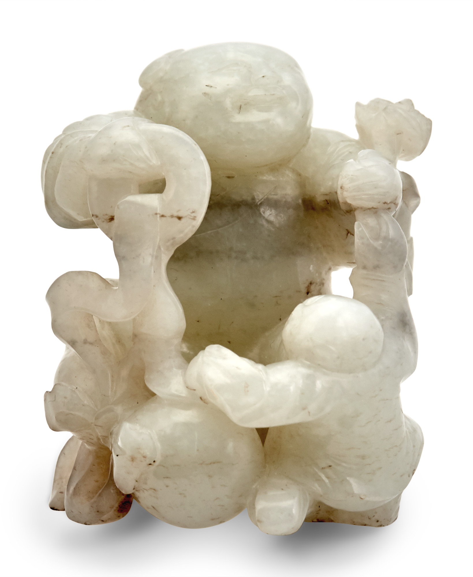 Lot image - A Chinese Jade Figural Carving