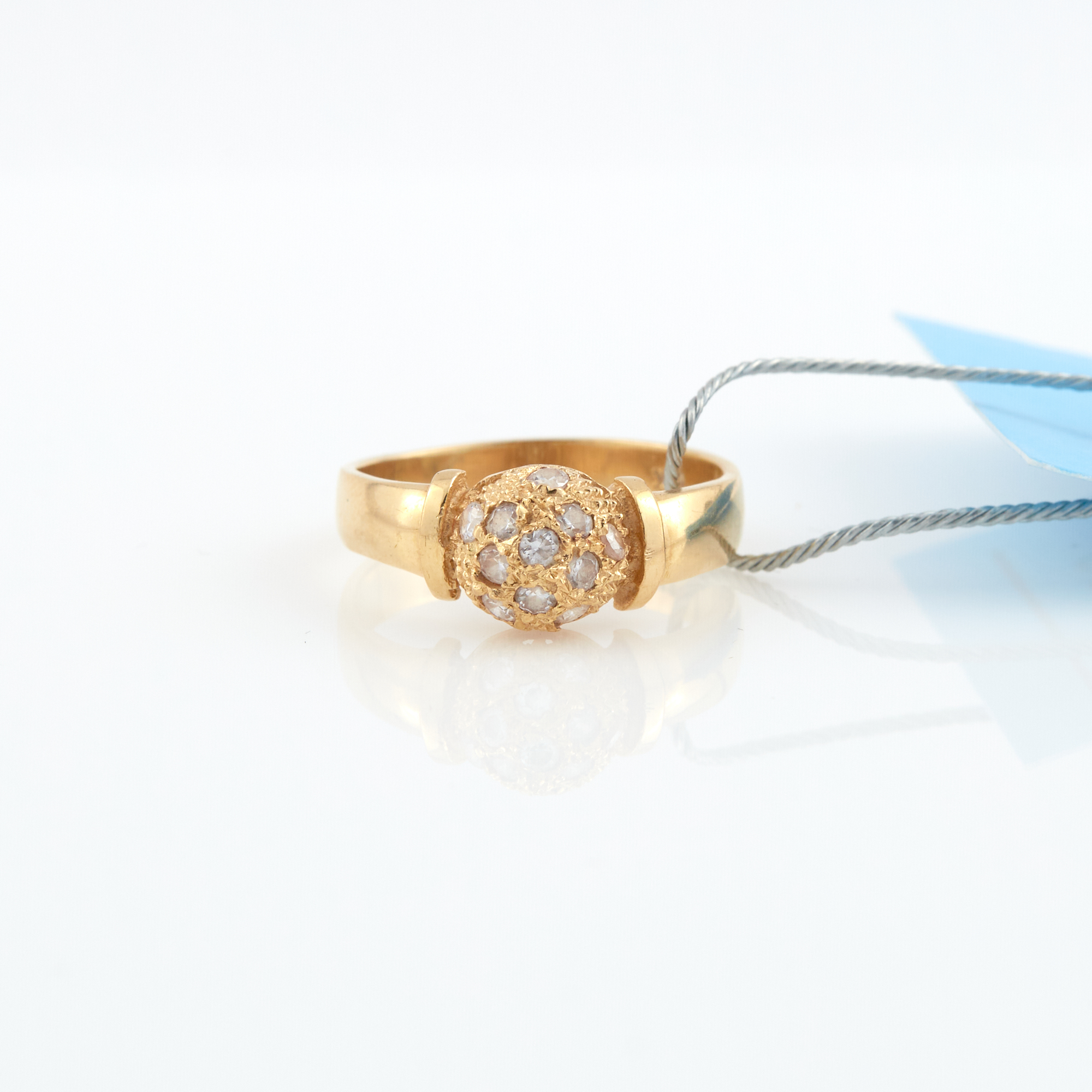 Lot image - Gold and Stone Ring, 14K 2 dwt. all