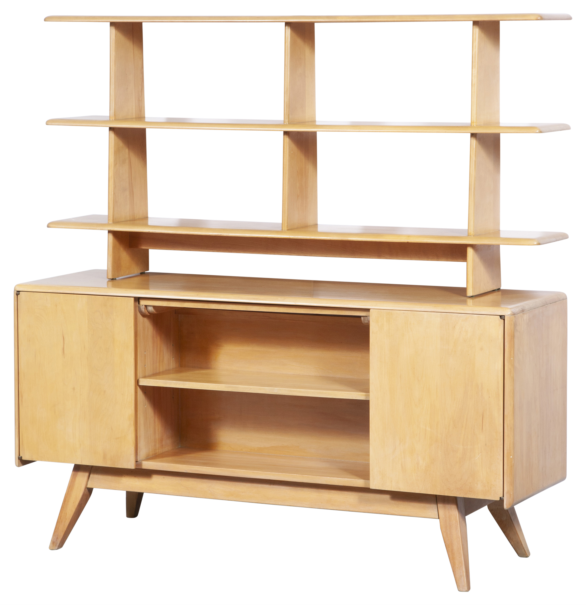 Lot image - Heywood Wakefield Maple Two Sided Room Divider