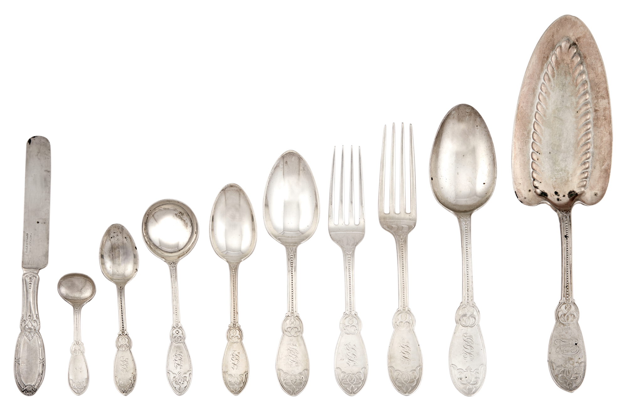 Lot image - John Polhemus for Tiffany & Co. Sterling Silver Part Flatware Service