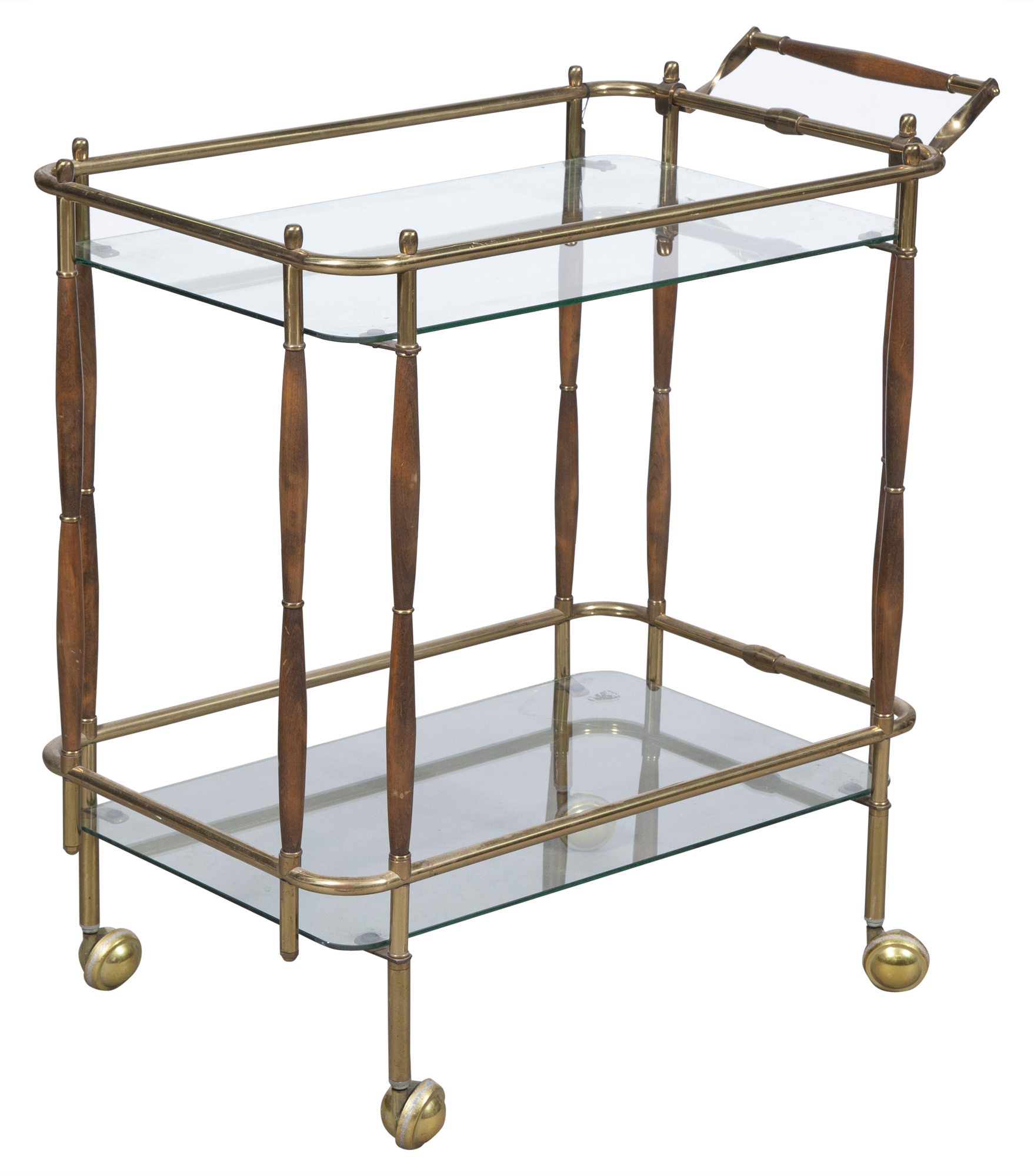 Lot image - Brass Bar Cart