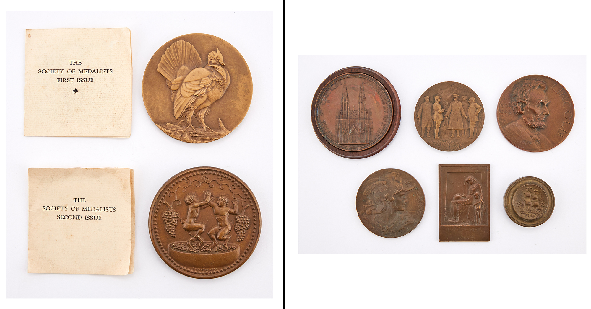 Lot image - Group of Bronze Medals