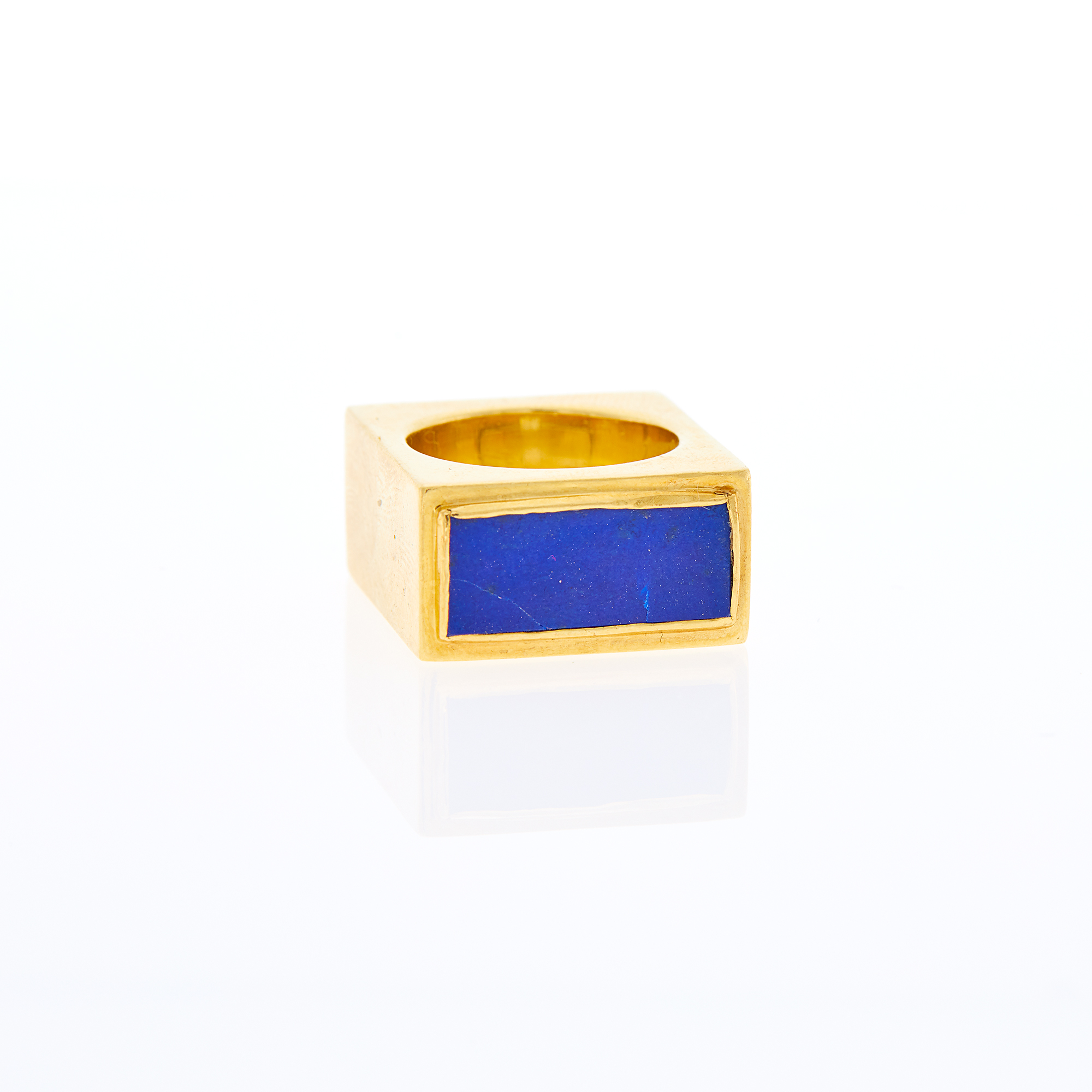 Lot image - Tiffany & Co. Gold, Malachite and Lapis Ring