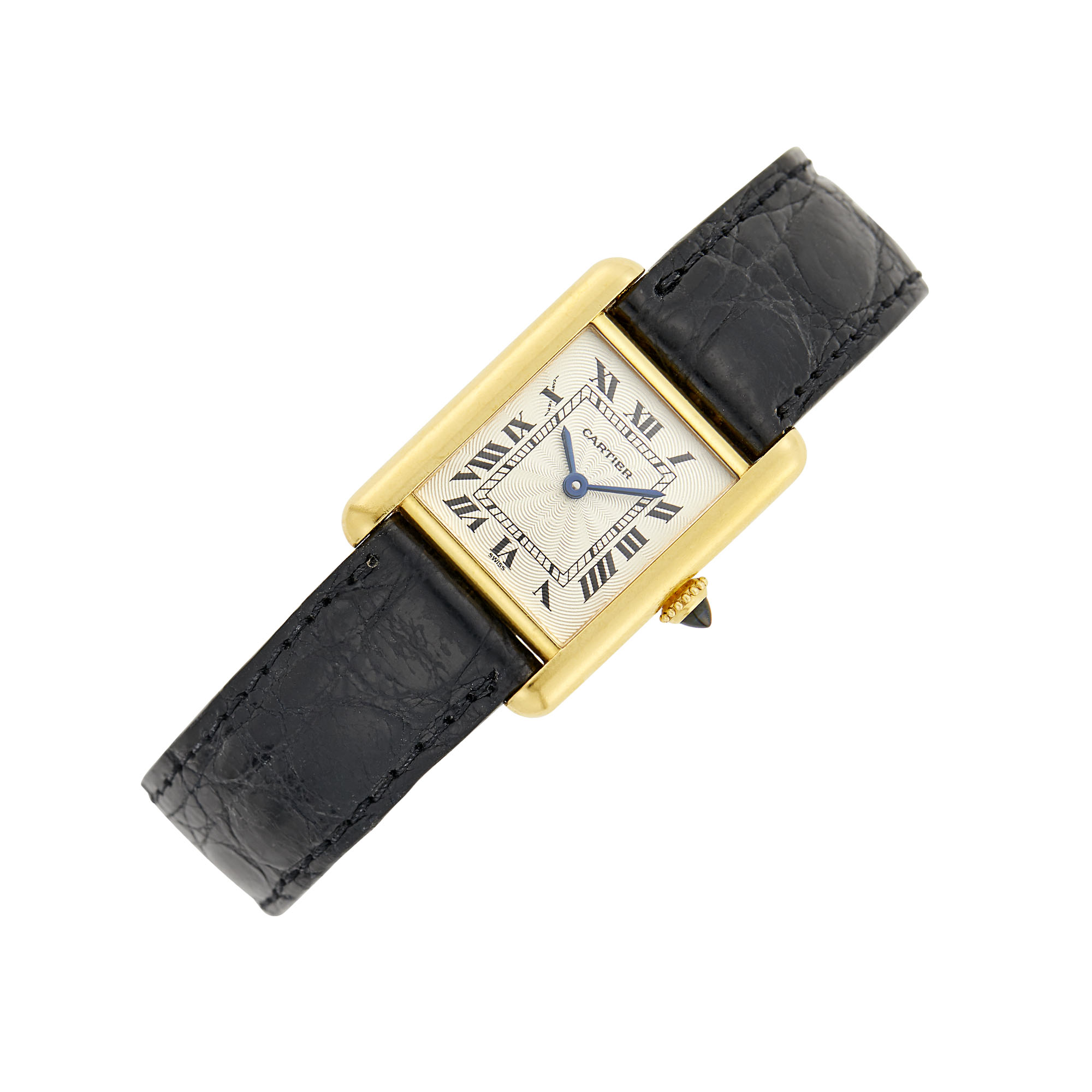 Lot image - Cartier Paris Gold Tank Wristwatch