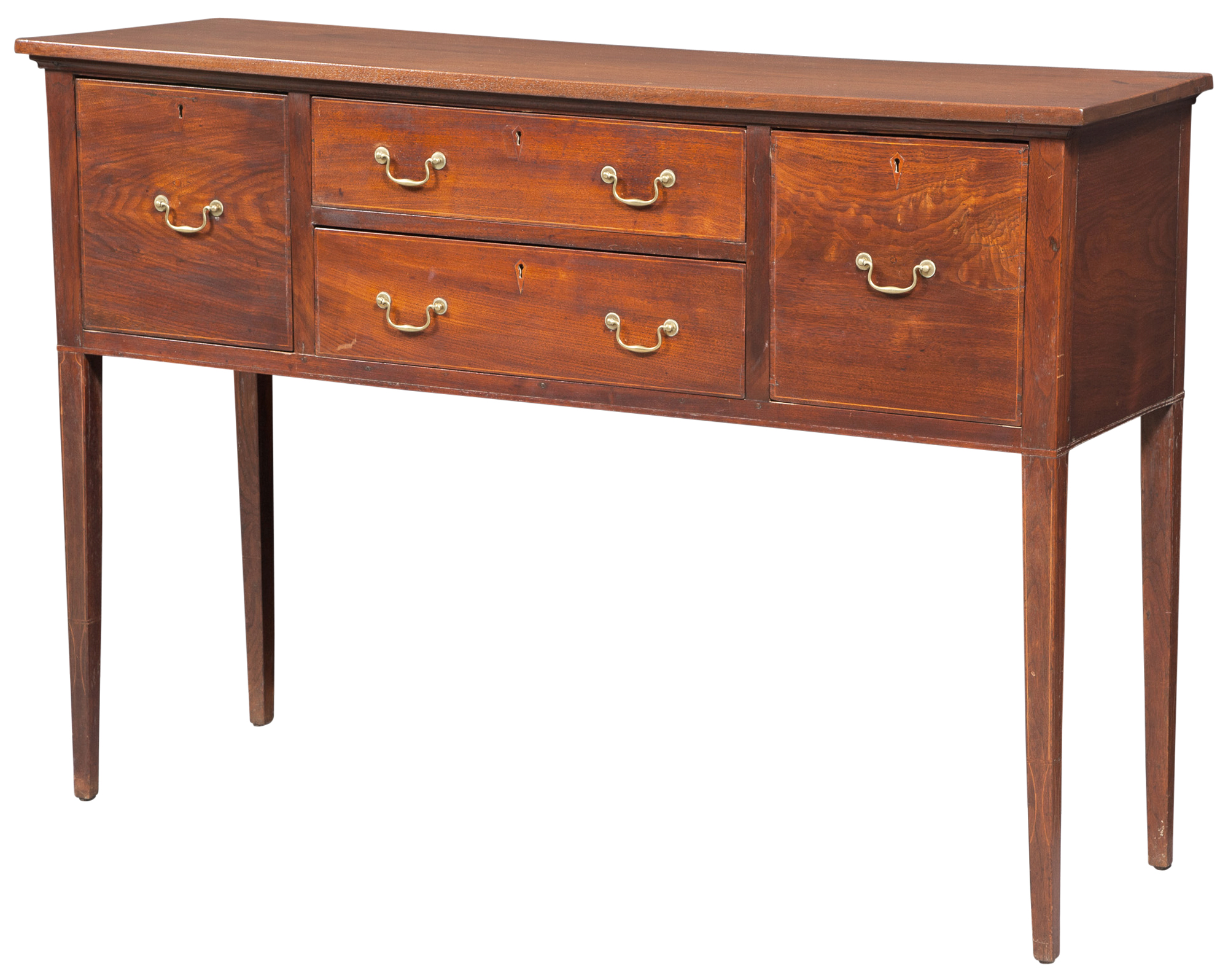 Lot image - Federal Inlaid Walnut Sideboard