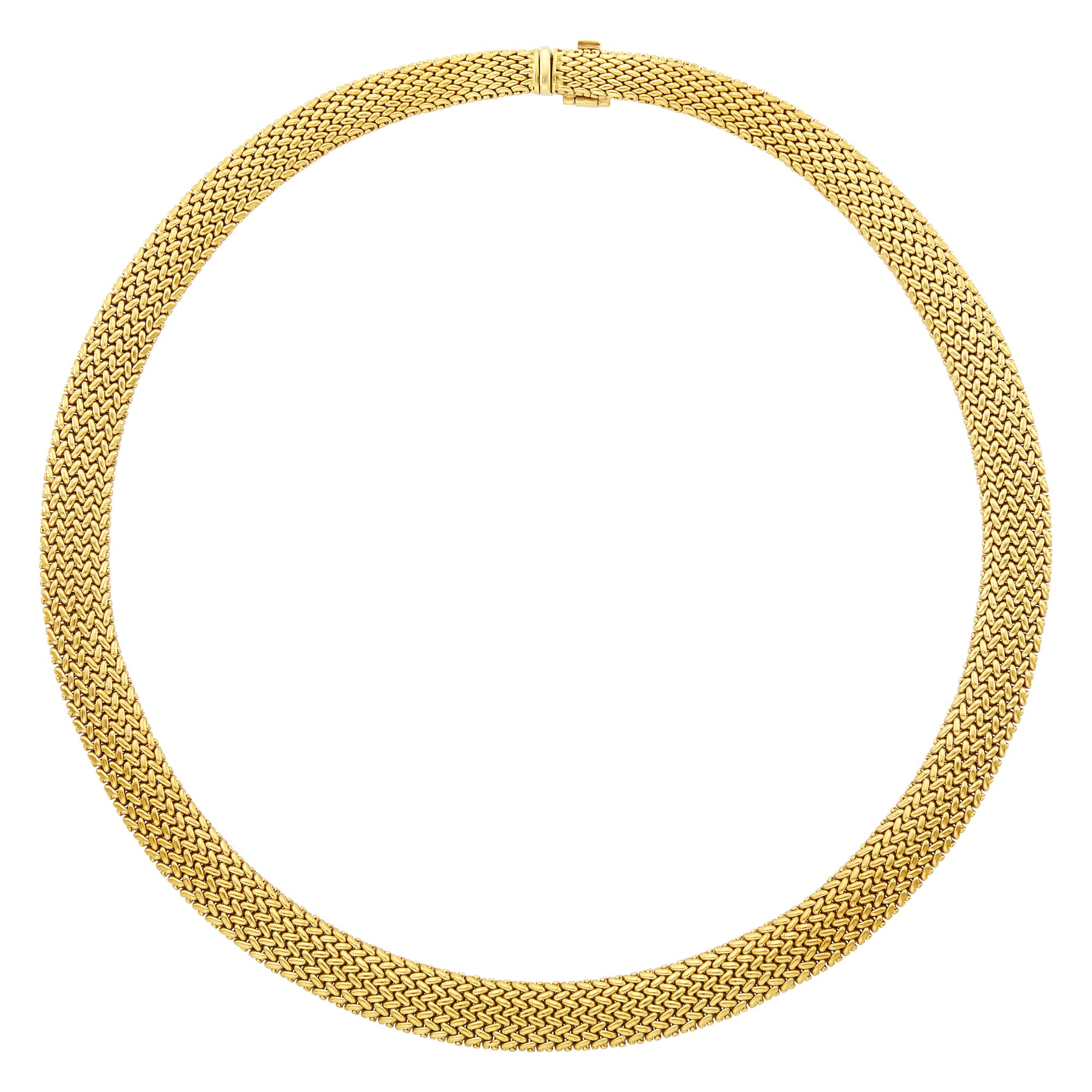 Lot image - Tiffany & Co. Braided Gold Mesh Necklace