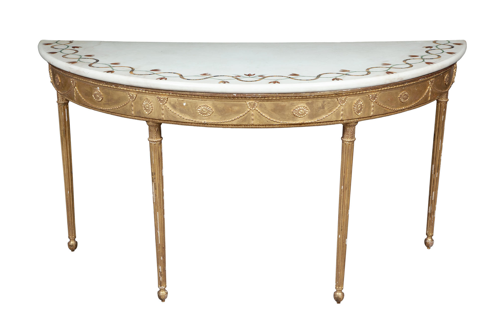 Lot image - George III Giltwood Table