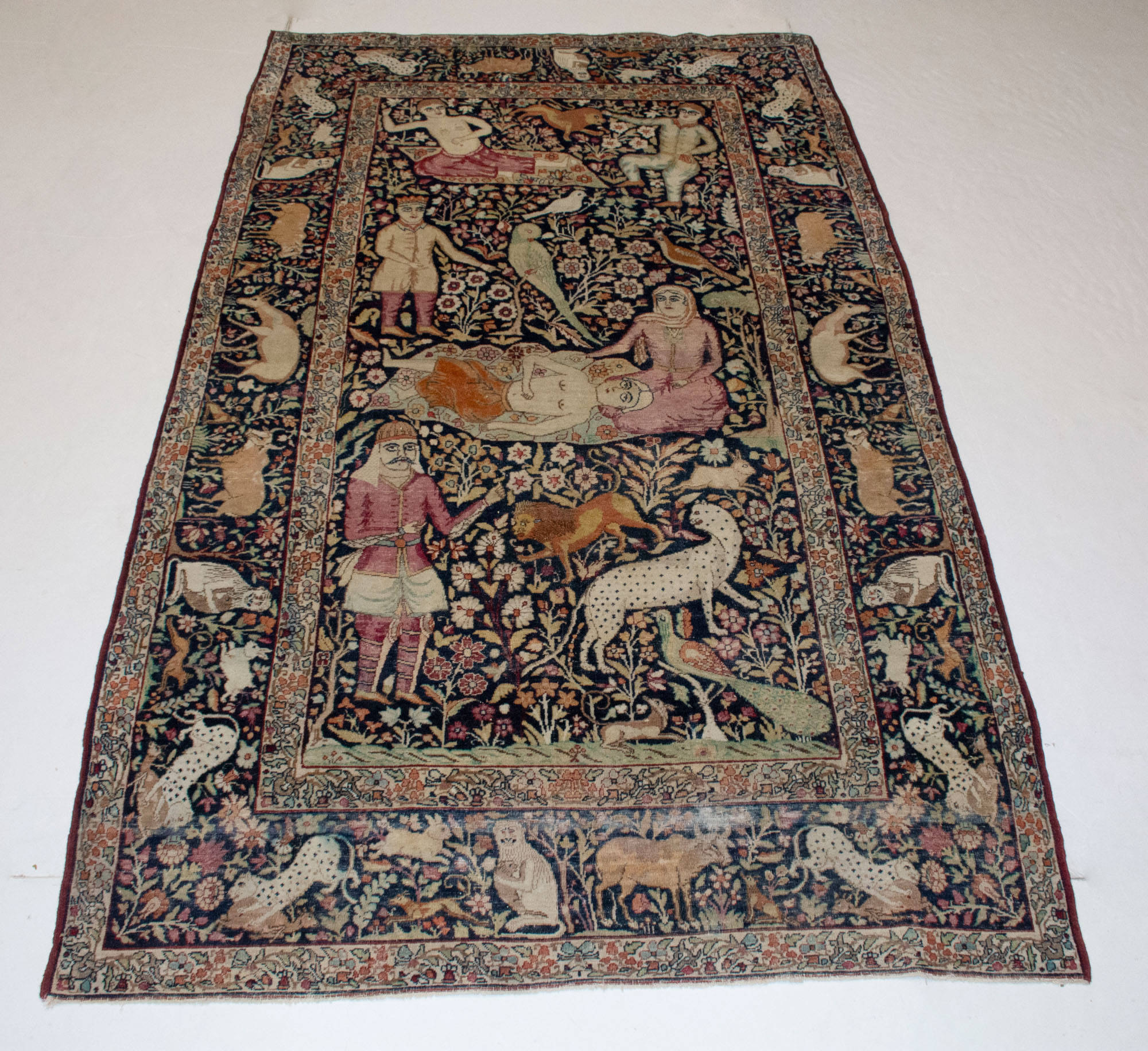 Lot image - Lavar Kerman Pictorial Rug