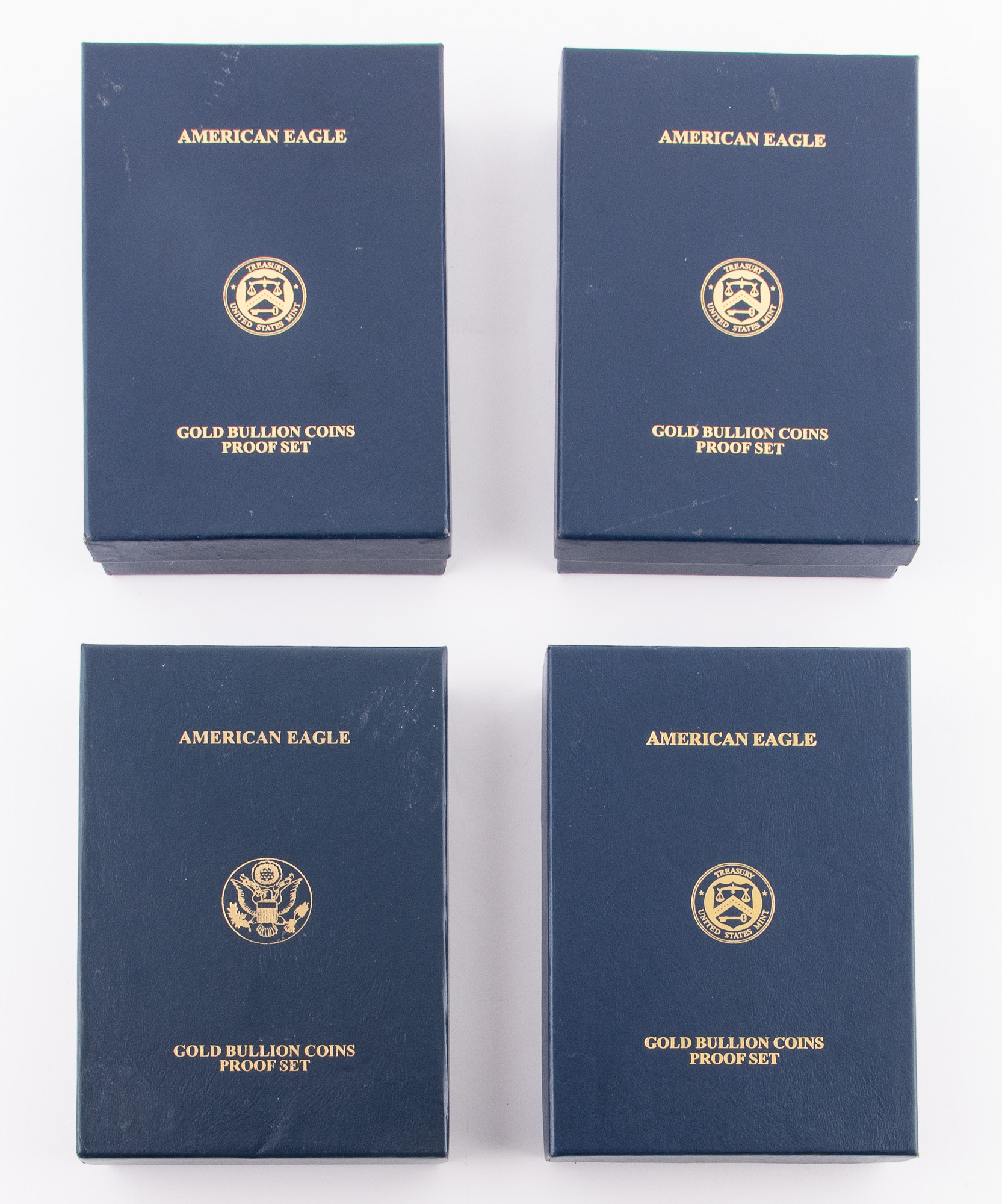 Lot image - United States Four-Piece Gold Proof Sets