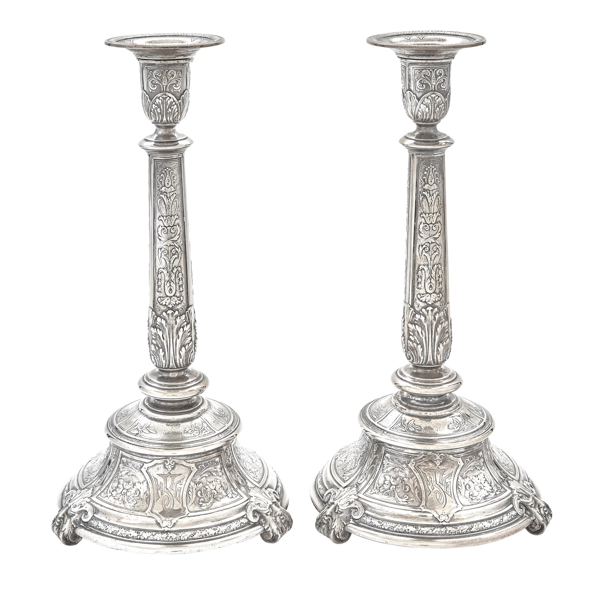 Lot image - Pair of Gorham Sterling Silver Florenz