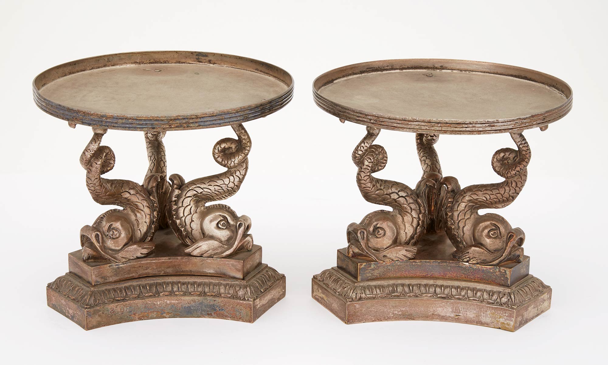Lot image - Pair of Silver Plated Dessert Stands