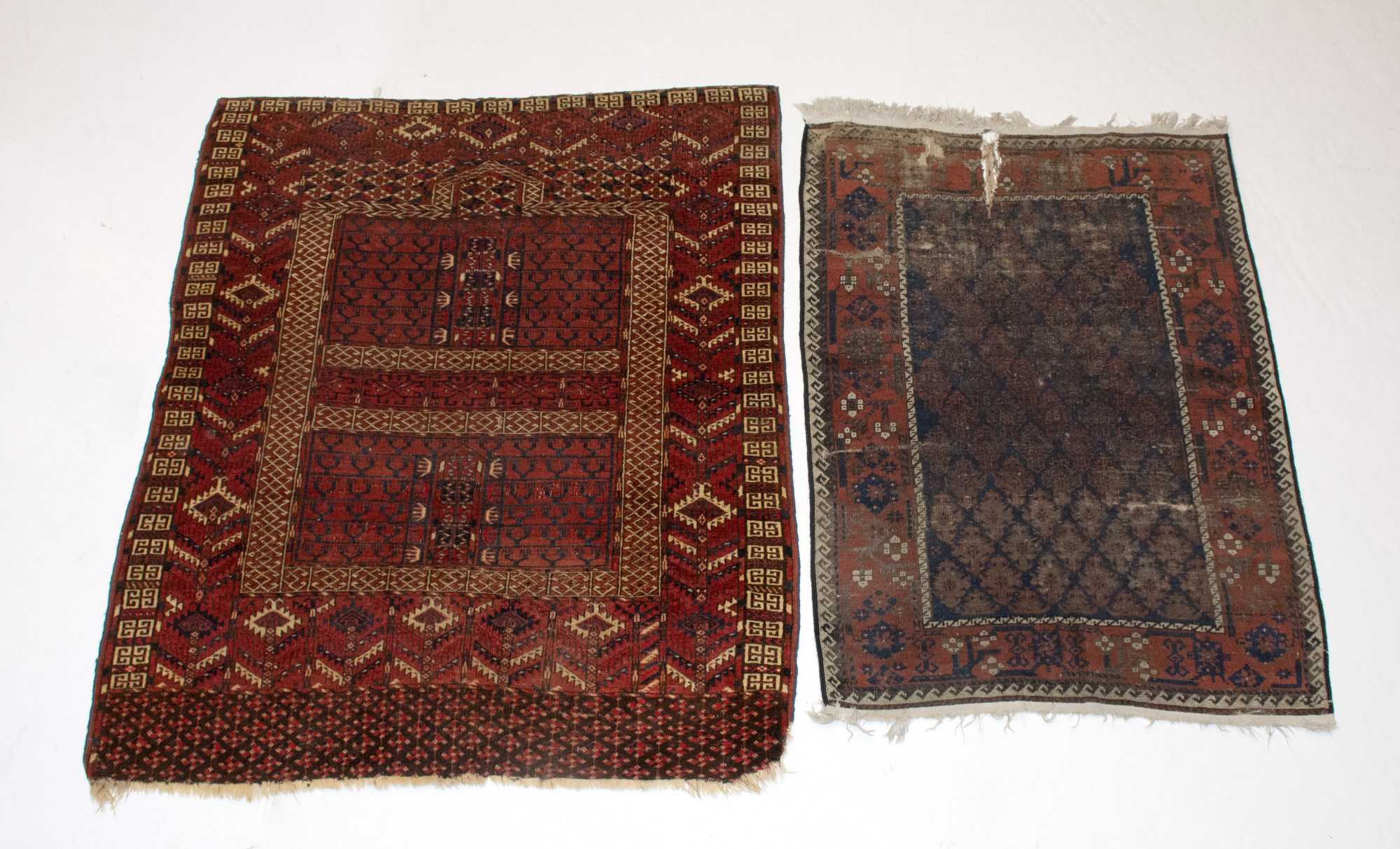 Lot image - Two Turkoman Rugs