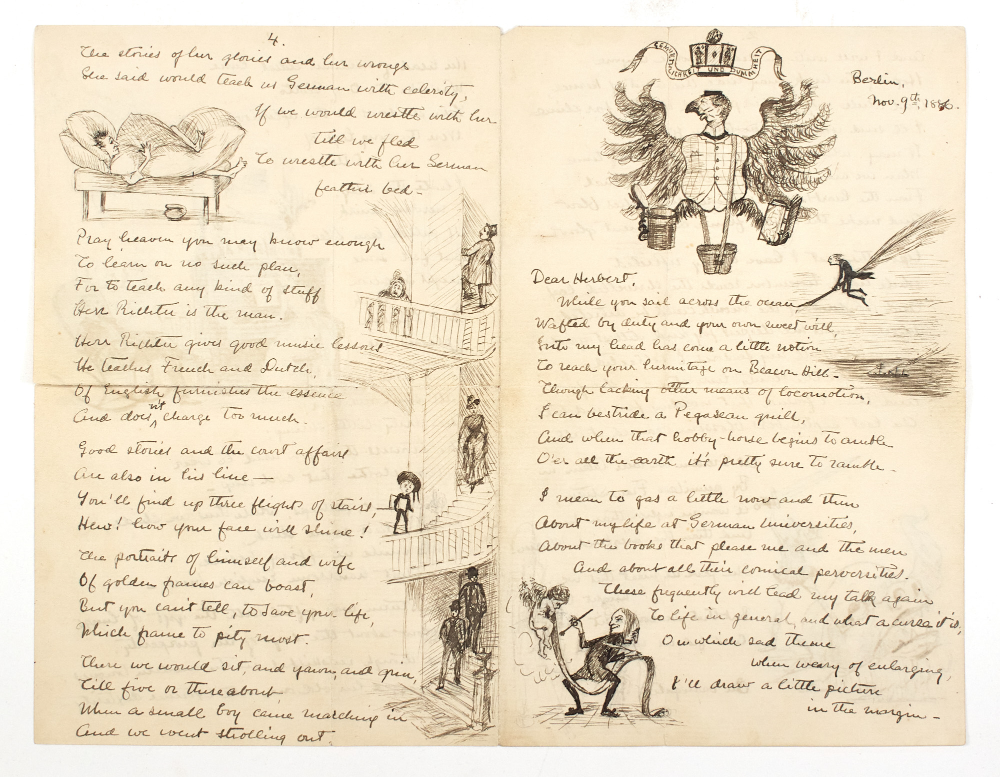 Lot image - SANTAYANA, GEORGE [Jorge Agustín Nicolás Ruiz de Santayana y Borrás]  The Correspondence of George Santayana to Herbert Lyman,1885-1944.