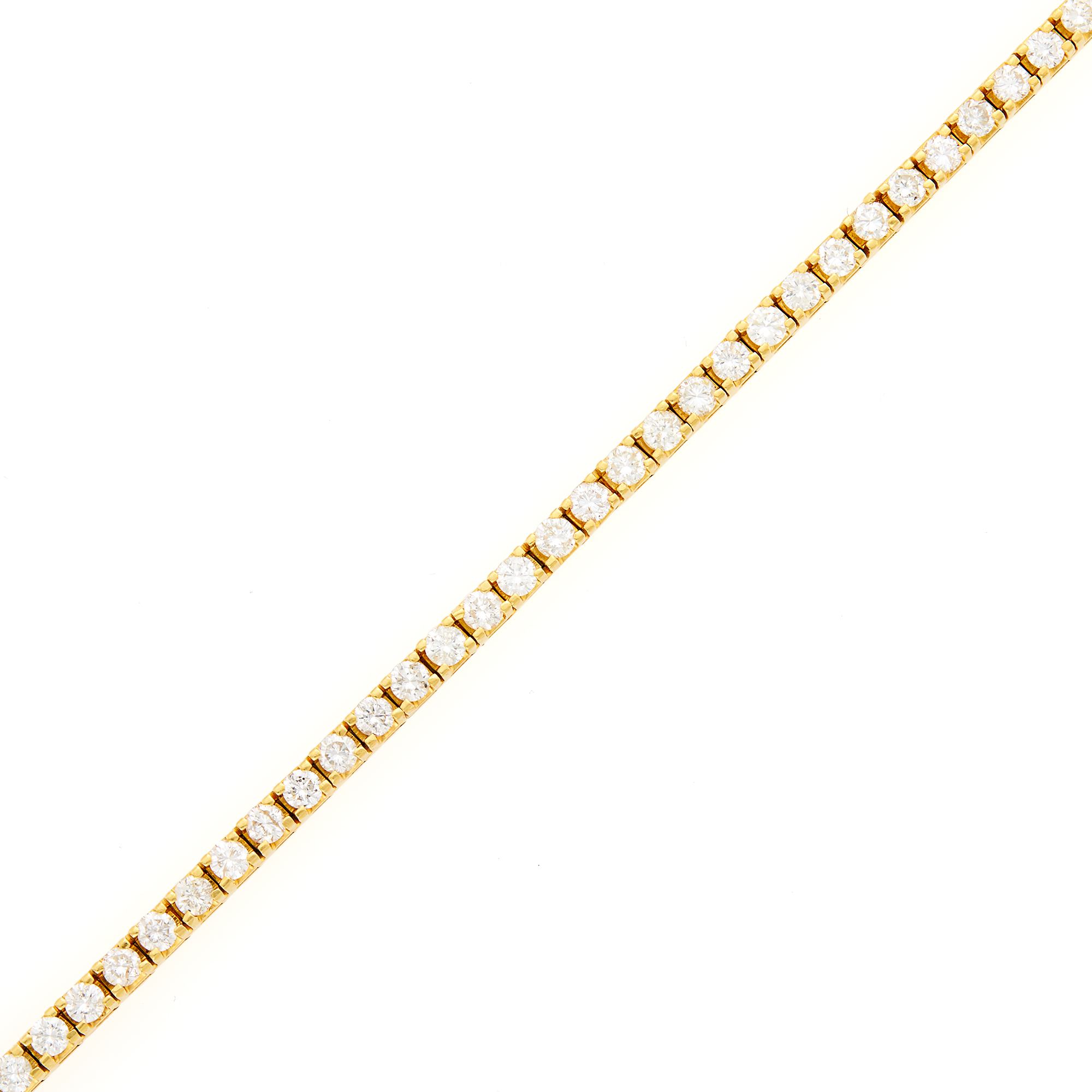Lot image - Gold and Diamond Bracelet