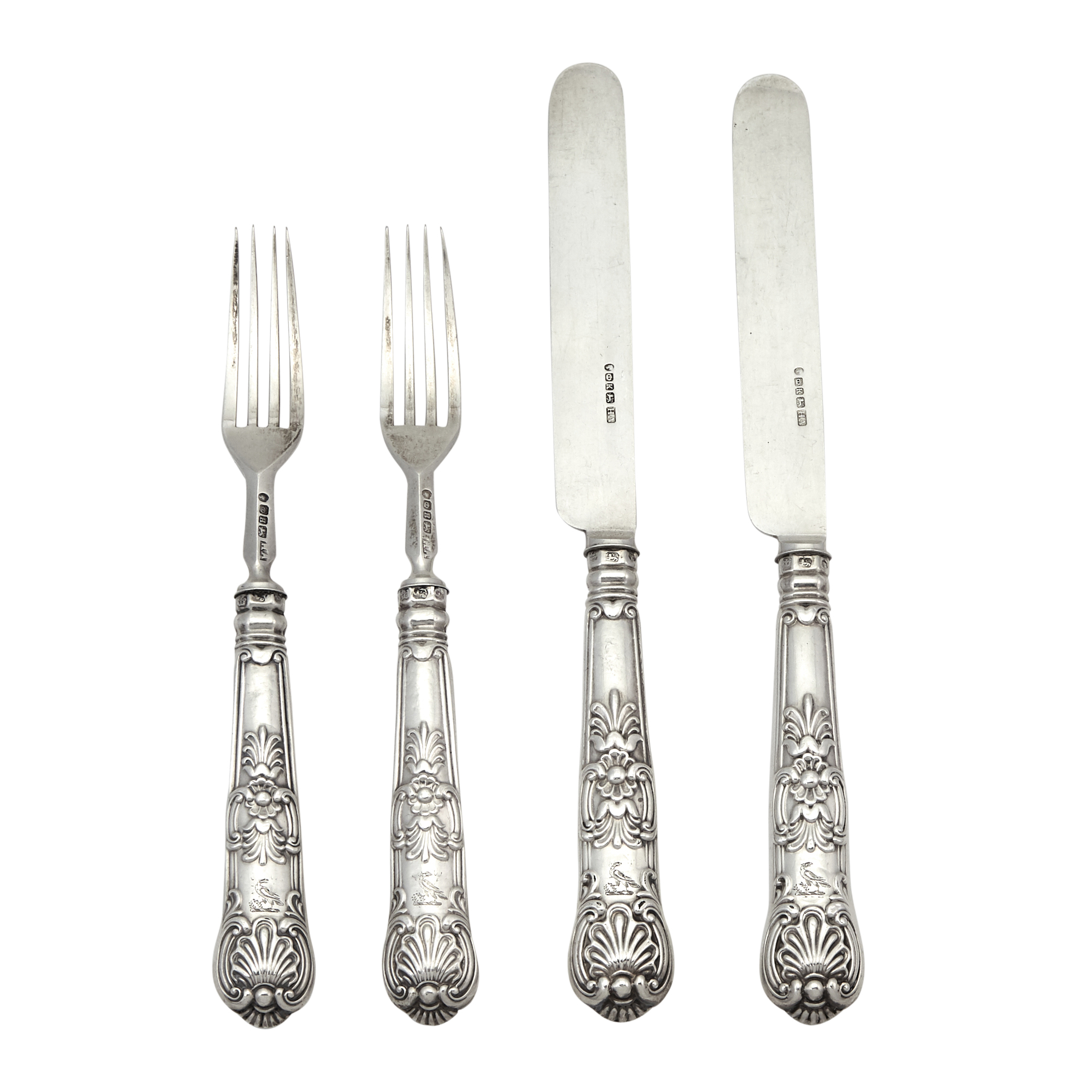 Lot image - Assembled Victorian Sterling Silver Fruit Service