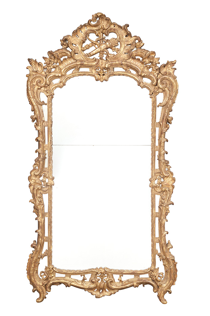 Lot image - Louis XV Giltwood Mirror