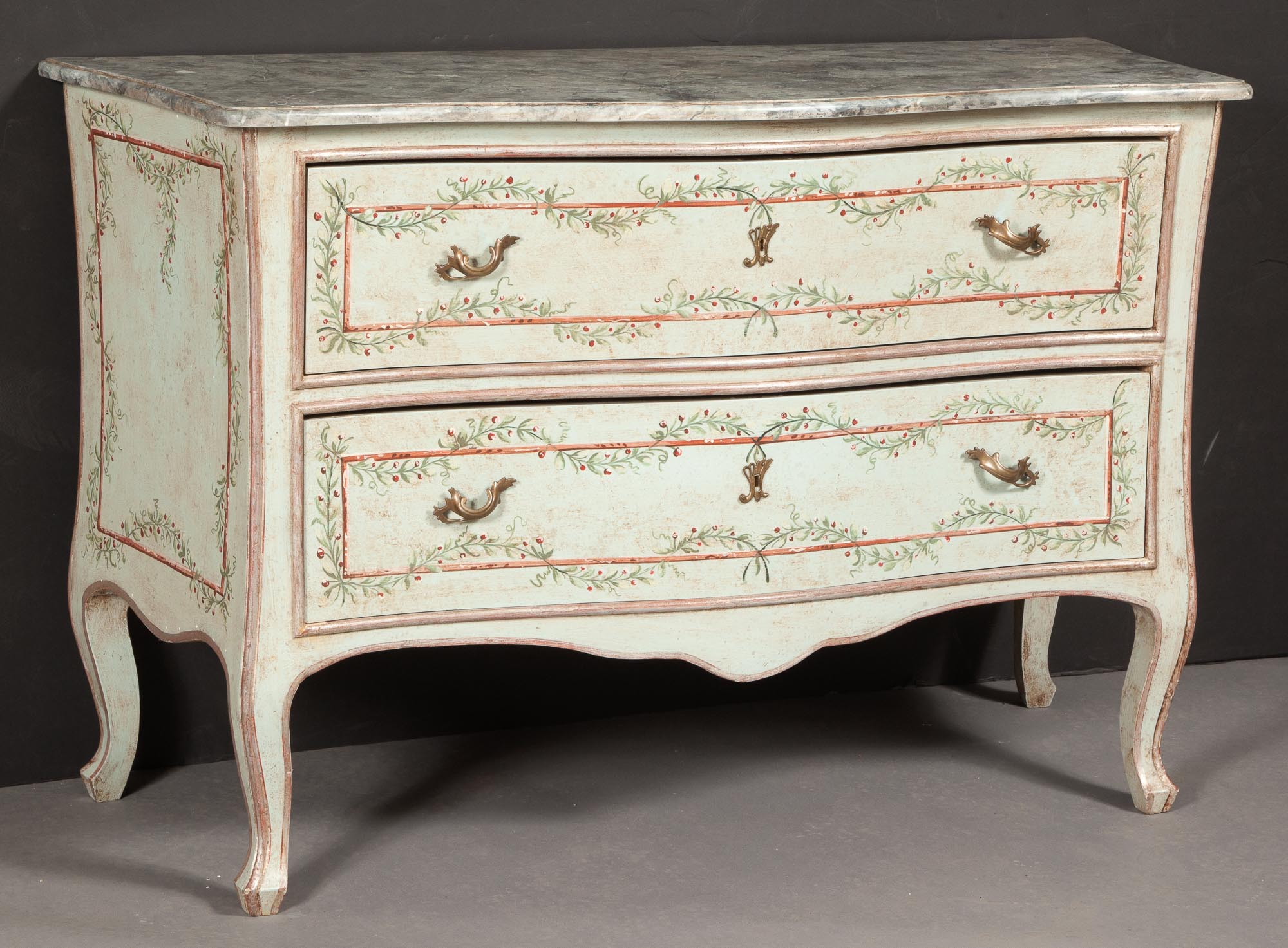 Lot image - Italian Rococo Style Painted Commode
