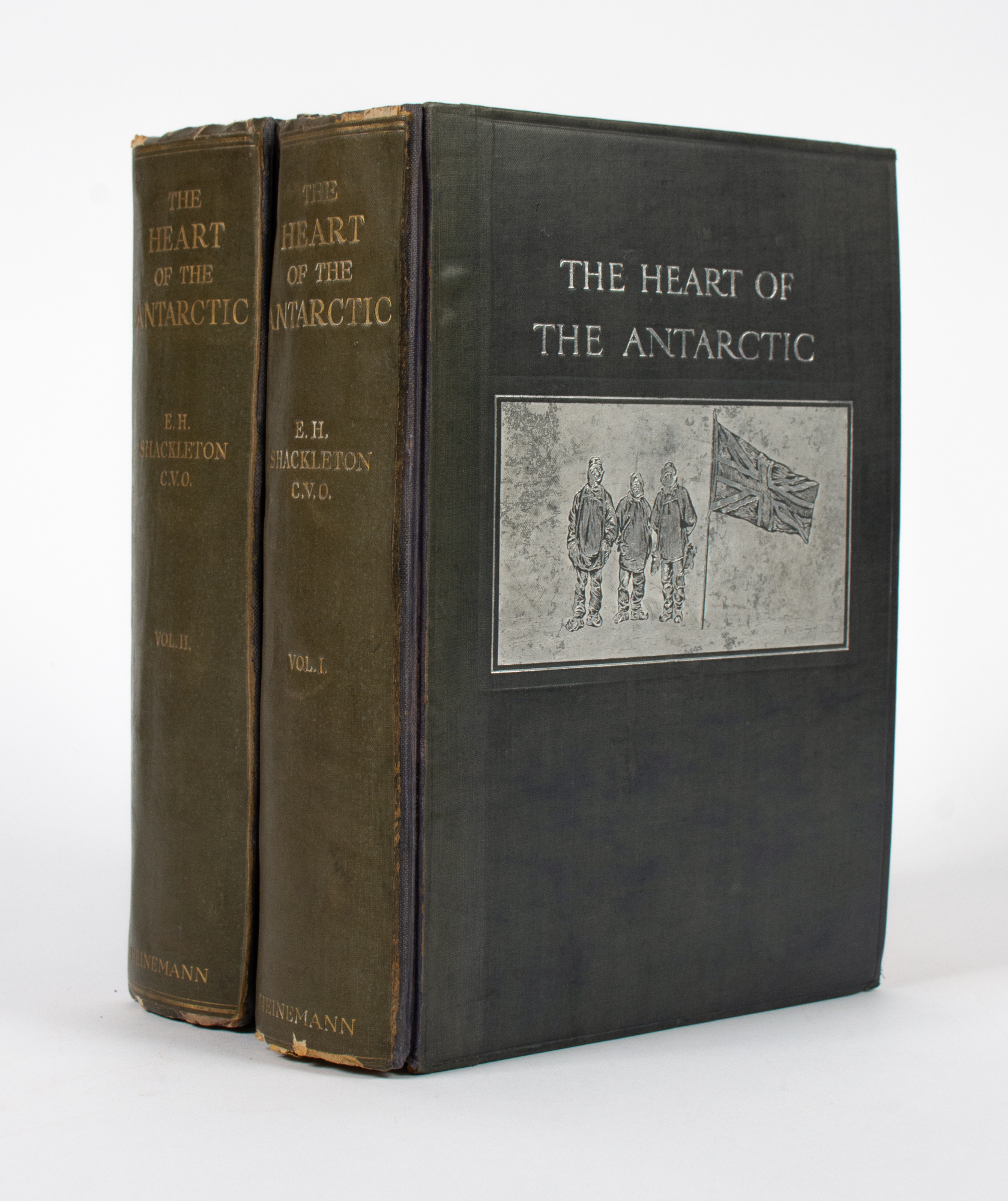 Lot image - [ANTARCTIC]  SHACKLETON, ERNEST  The Heart of the Antarctic. Being the story of the British Antarctic Expedition 1907-1909...