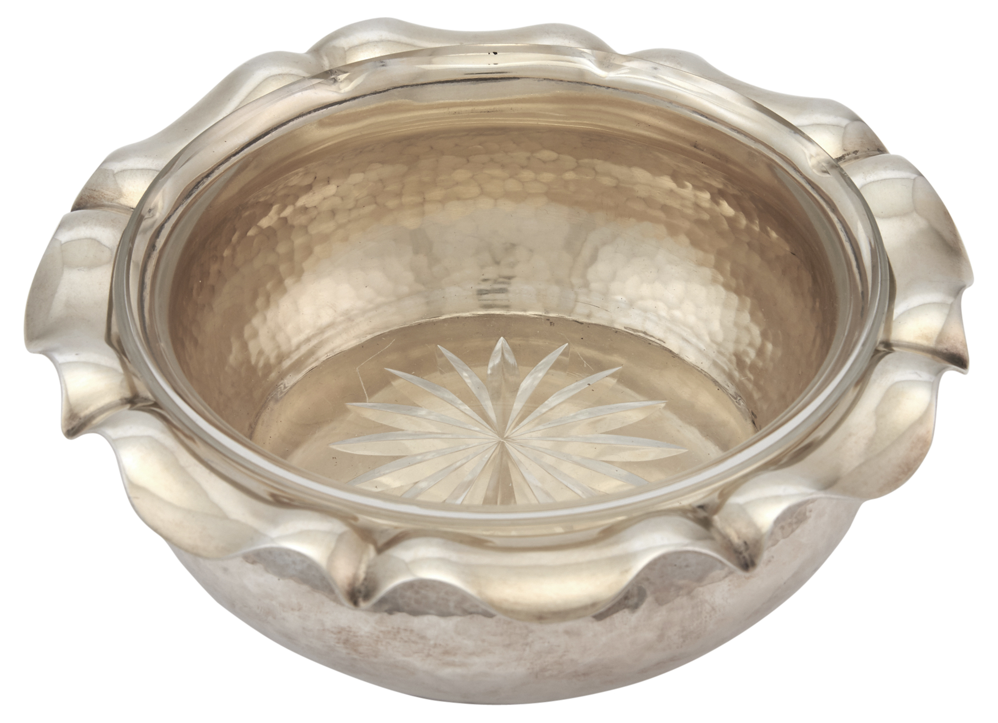 Lot image - German Silver and Parcel-Gilt Bottle Coaster