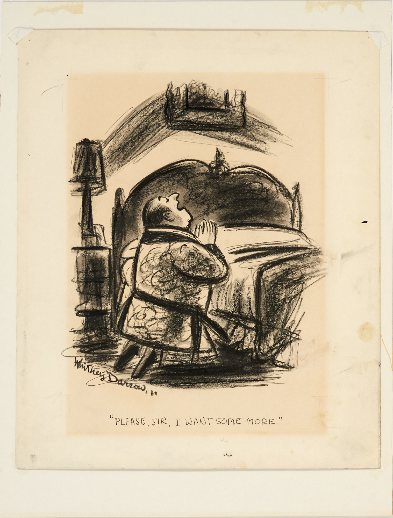 Lot image - [NEW YORKER]  DARROW, WHITNEY, Jr.  Please Sir, I want some more.