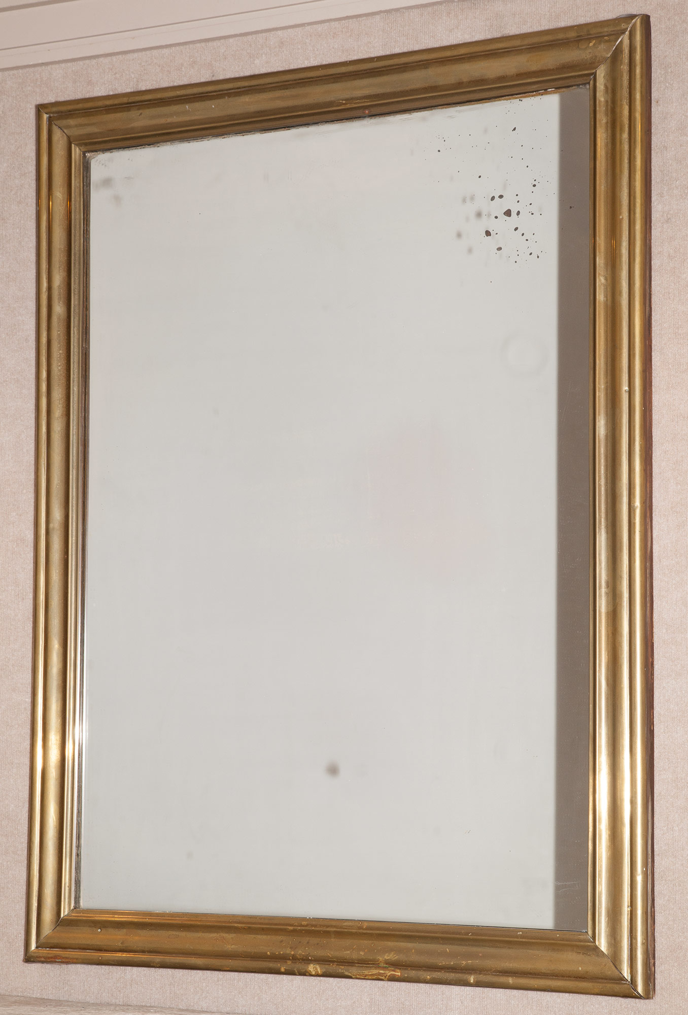 Lot image - Brass Framed Mirror