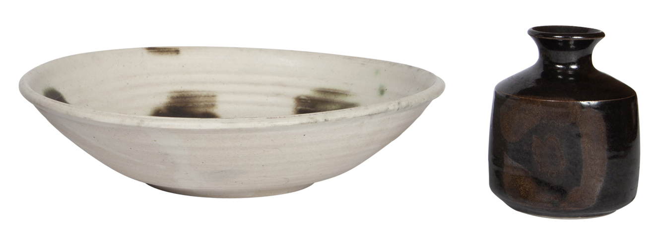 Lot image - Two Donald Fletcher Glazed Ceramic Vessels