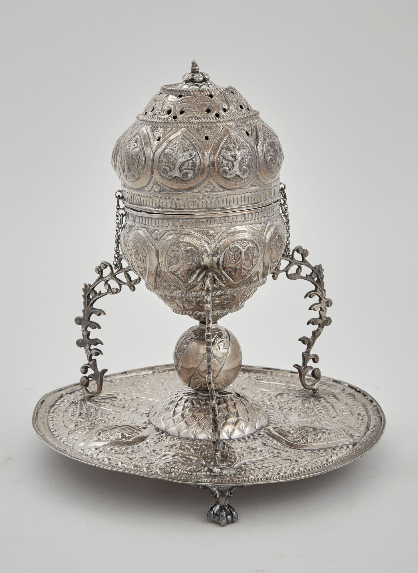 Lot image - Ottoman Silver Incense Burner