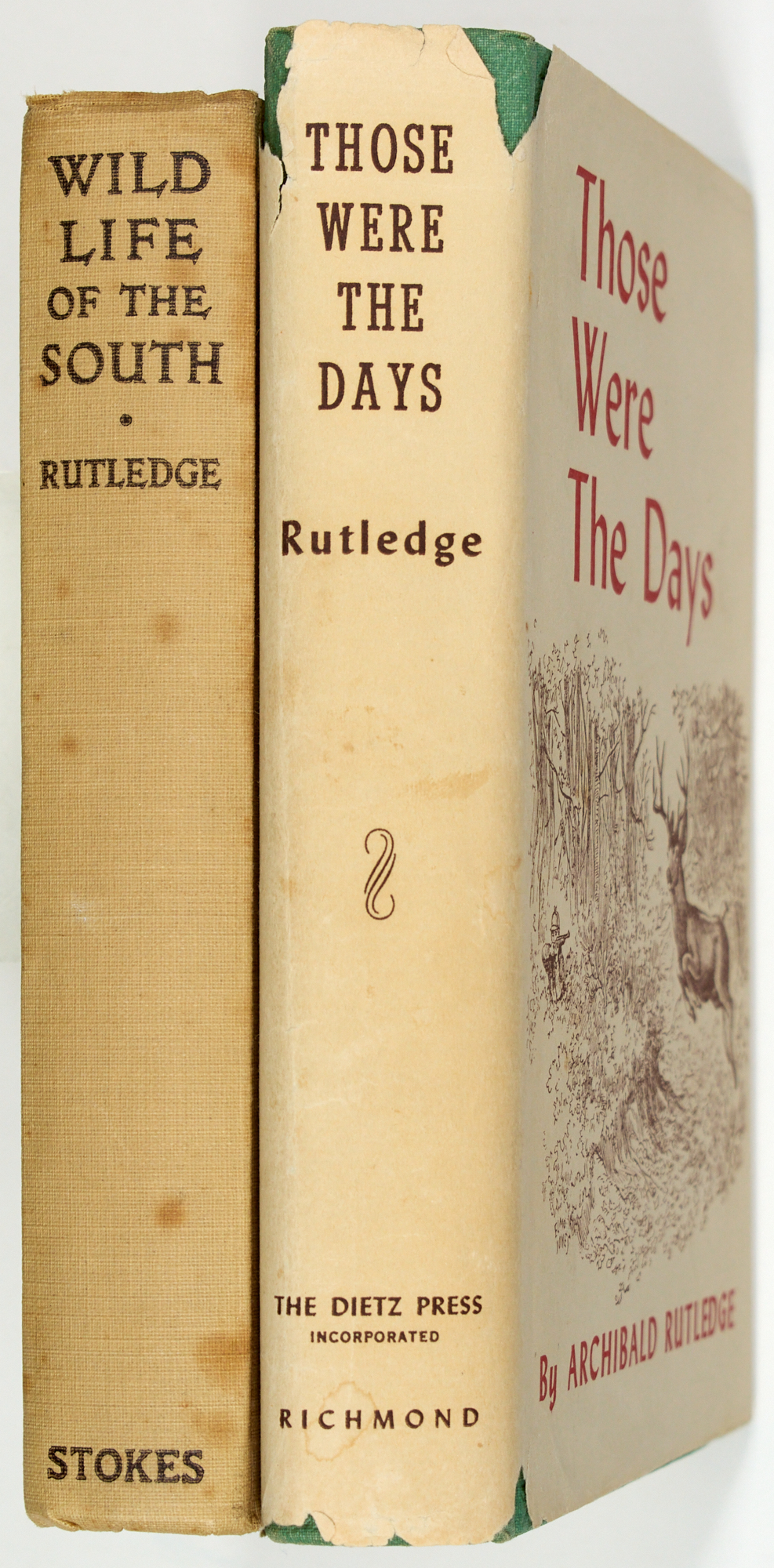 Lot image - [AMERICA-HUNTING]  RUTLEDGE, ARCHIBALD. Those Were the Days.