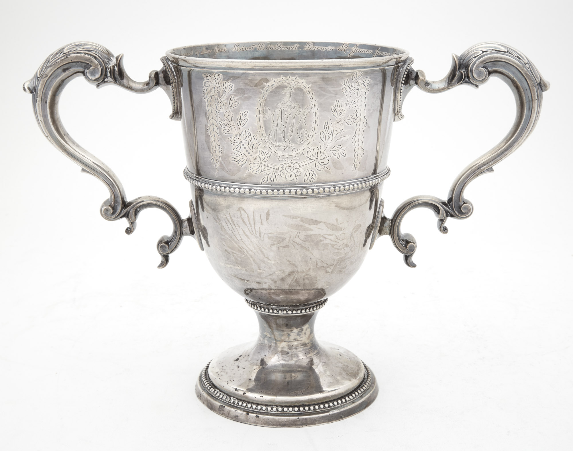 Lot image - George II Sterling Siliver Two Handled Cup