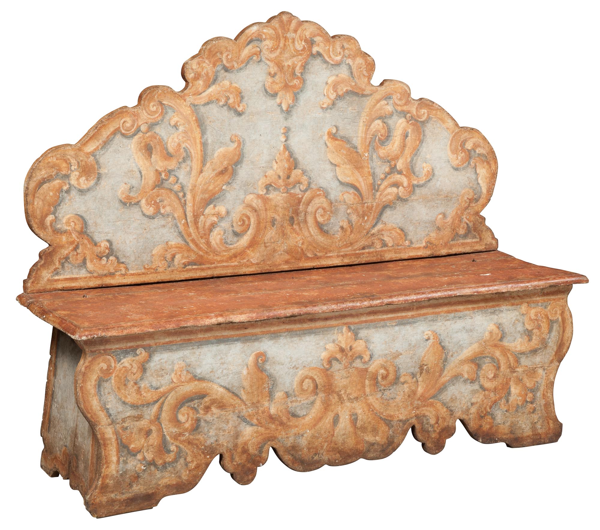 Lot image - Italian Painted Cassapanca