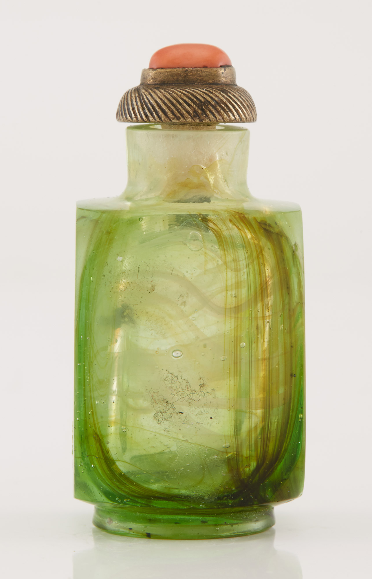 Lot image - Chinese Green Glass Snuff Bottle