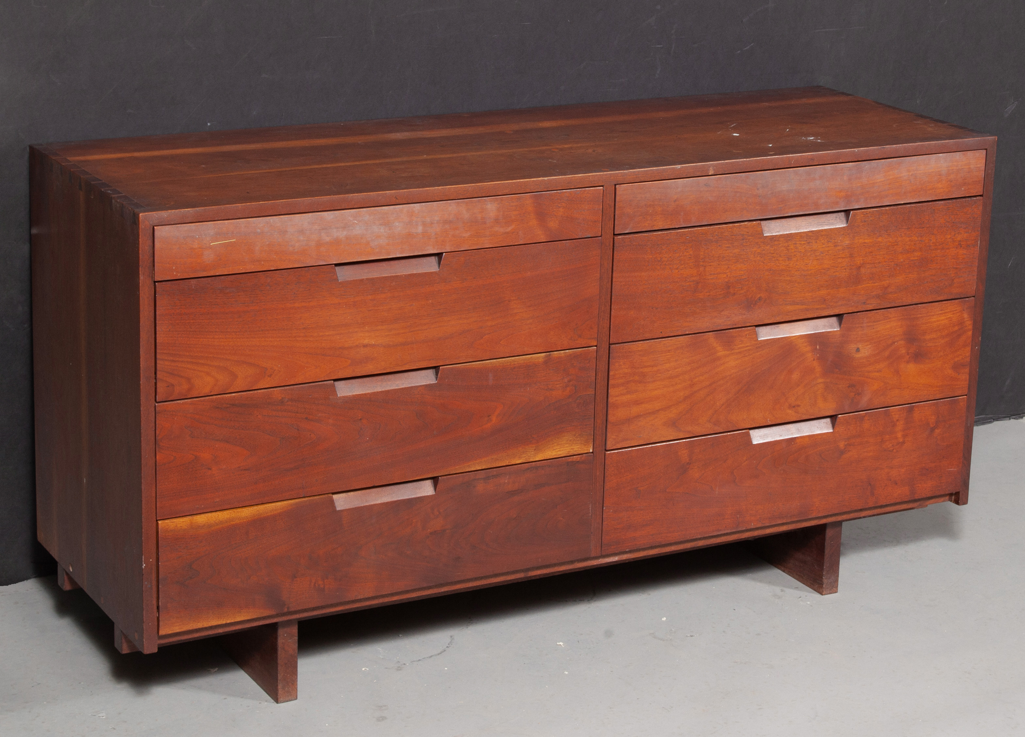 Lot image - George Nakashima Walnut Double Chest of Drawers