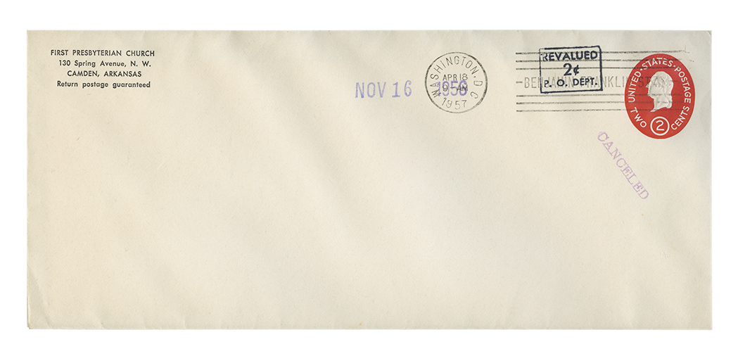 Lot image - United States International Envelope Co. Boxed Revalued 2 Cent P.O. DEPT Surcharge