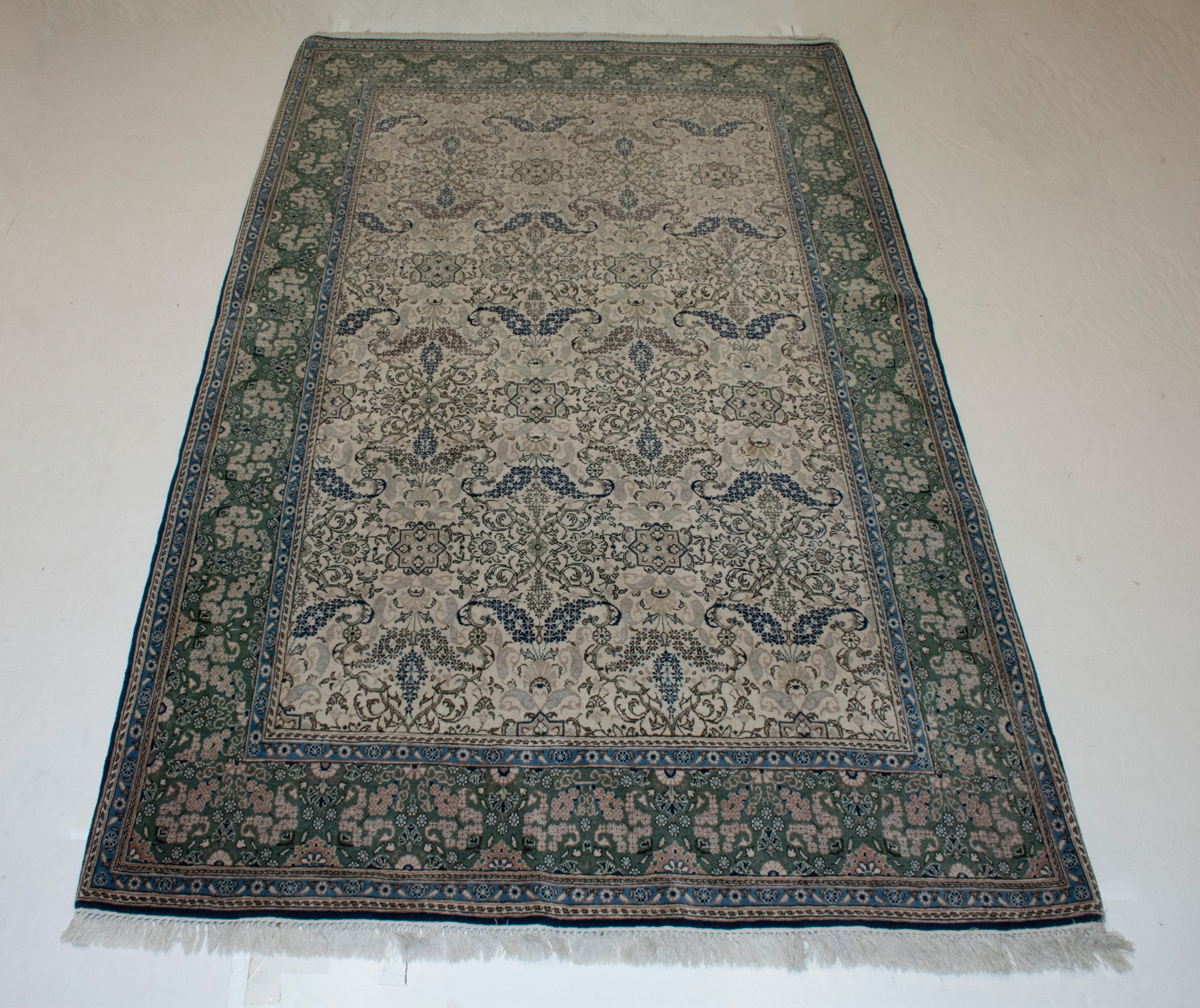 Lot image - Qum Wool Rug