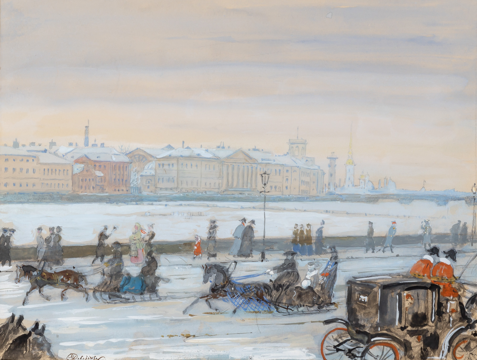 Lot image - Mstislav Valerianovich Dobuzhinski